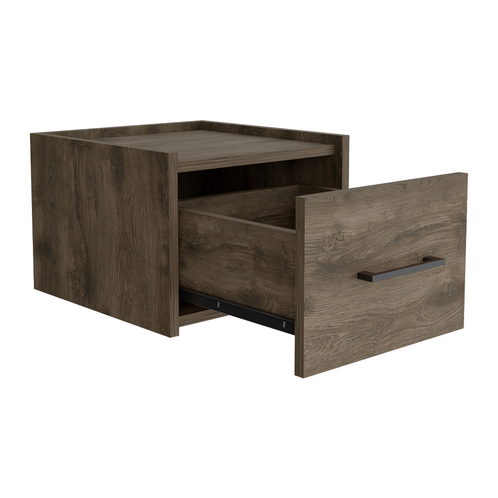Calion Floating Nightstand - Dark Brown-American Furniture Outlet
