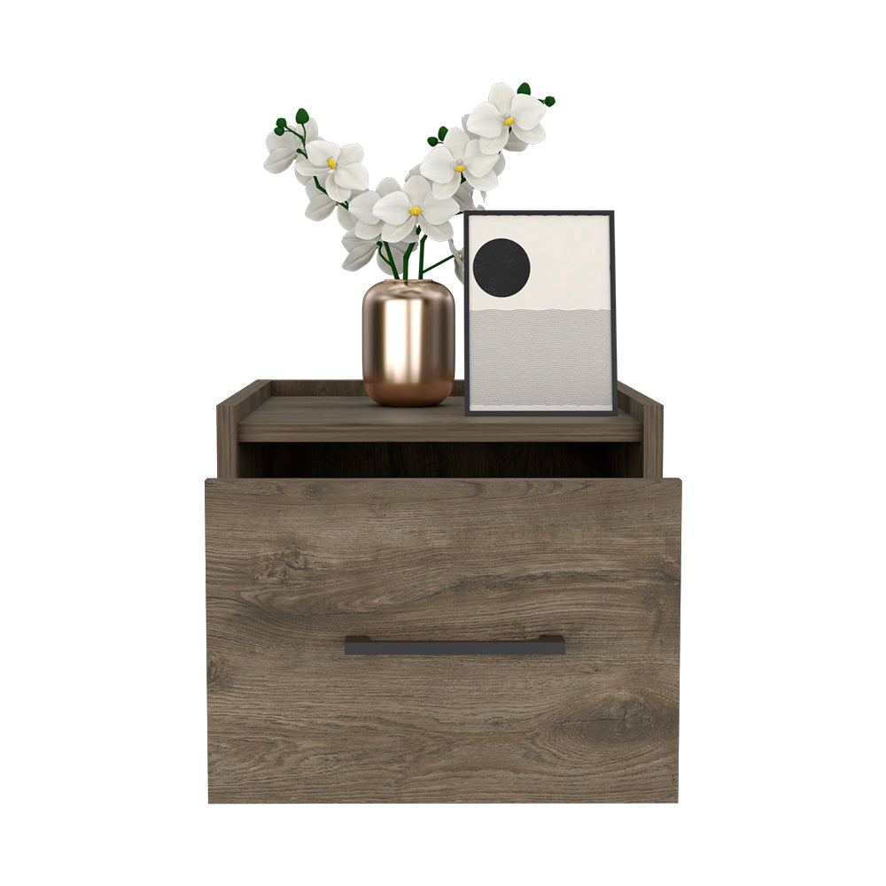 Calion Floating Nightstand - Dark Brown-American Furniture Outlet