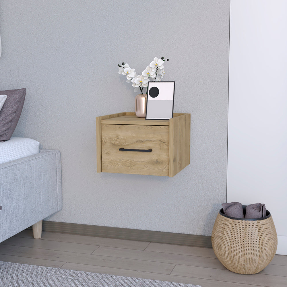 Calion Floating Nightstand - Macadamia (Under 70 characters)-American Furniture Outlet