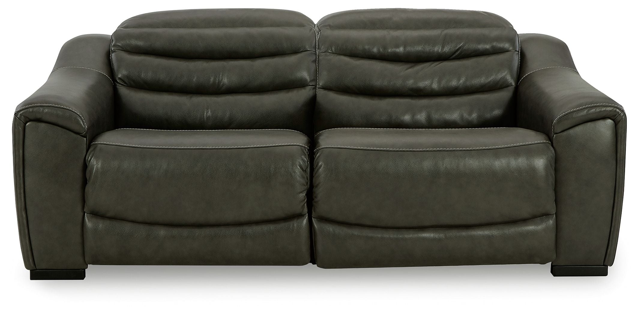 Center Line Leather Power Recliner Sectional-Signature Design by Ashley®-American Furniture Outlet