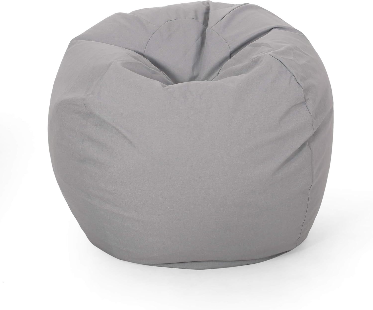 Chrisholm Light Grey Bean Bag (25 in. x 34 in. x 34 in.)-American Furniture Outlet