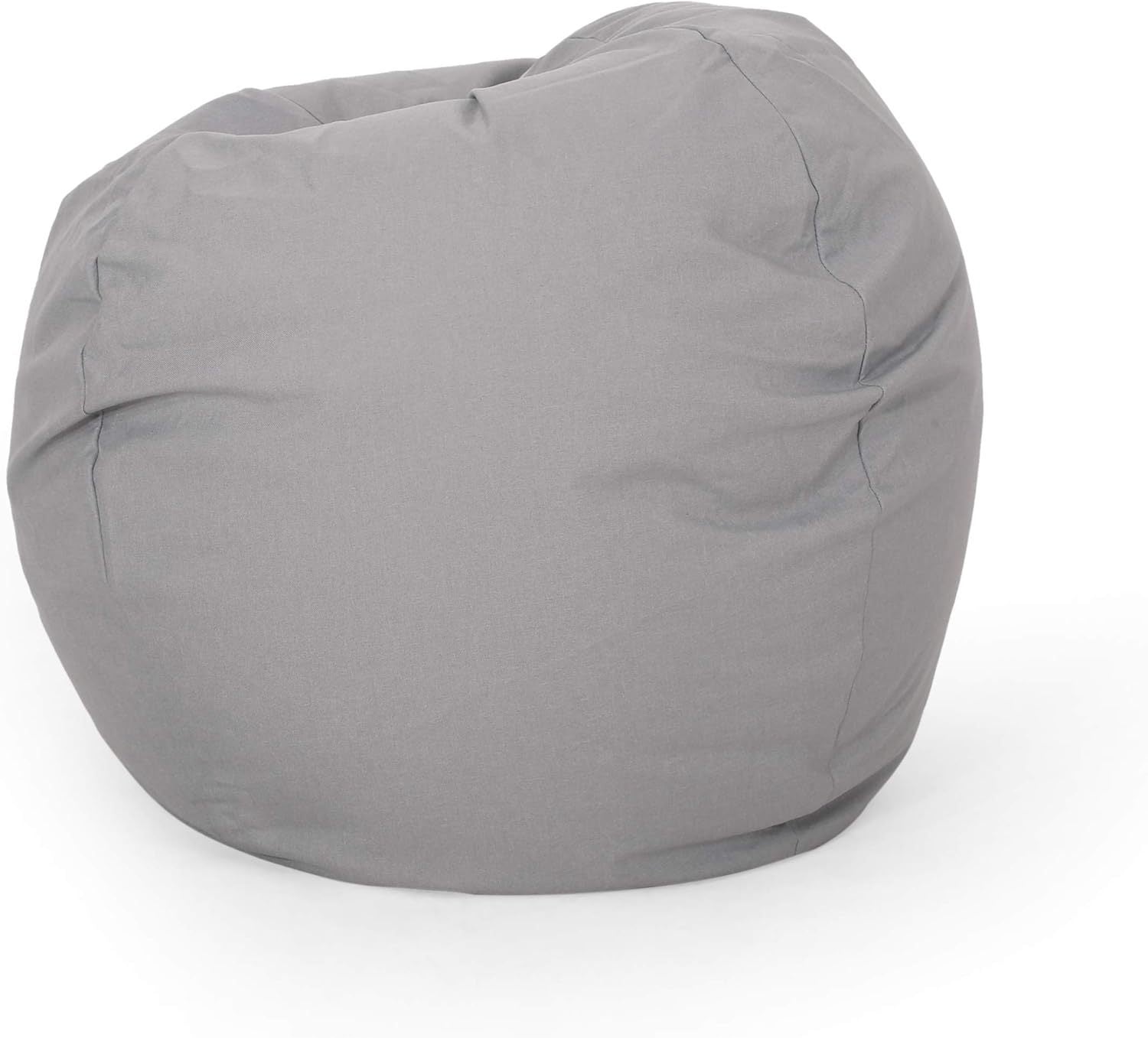 Chrisholm Light Grey Bean Bag (25 in. x 34 in. x 34 in.)-American Furniture Outlet