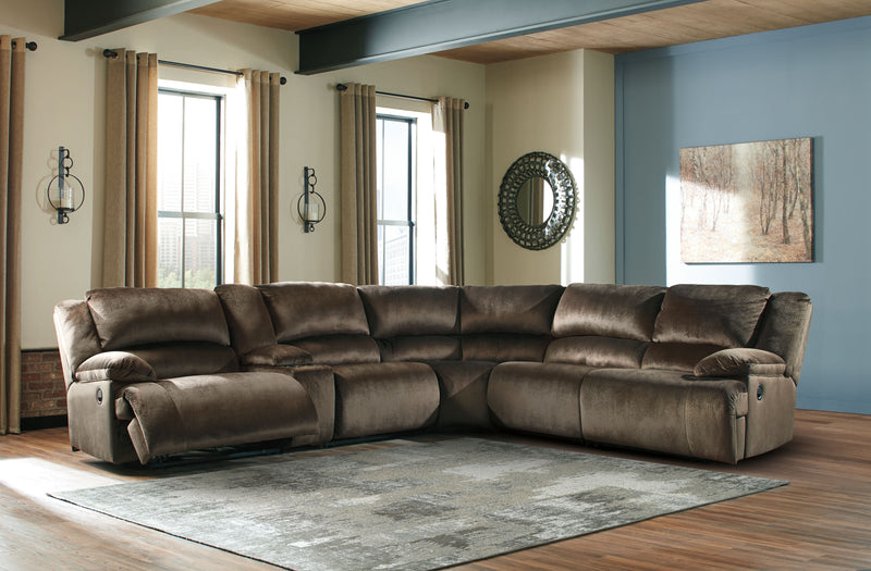 Clonmel Reclining Sectional-Signature Design by Ashley®-American Furniture Outlet