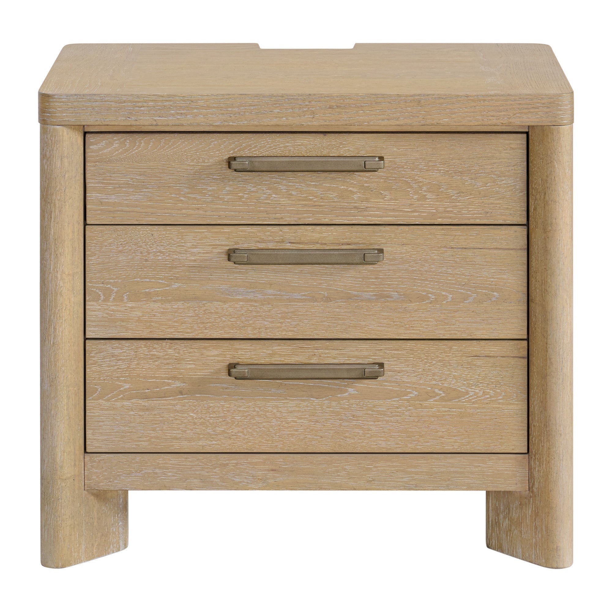 Clove Tan Nightstand - 3 Drawers-American Furniture Outlet