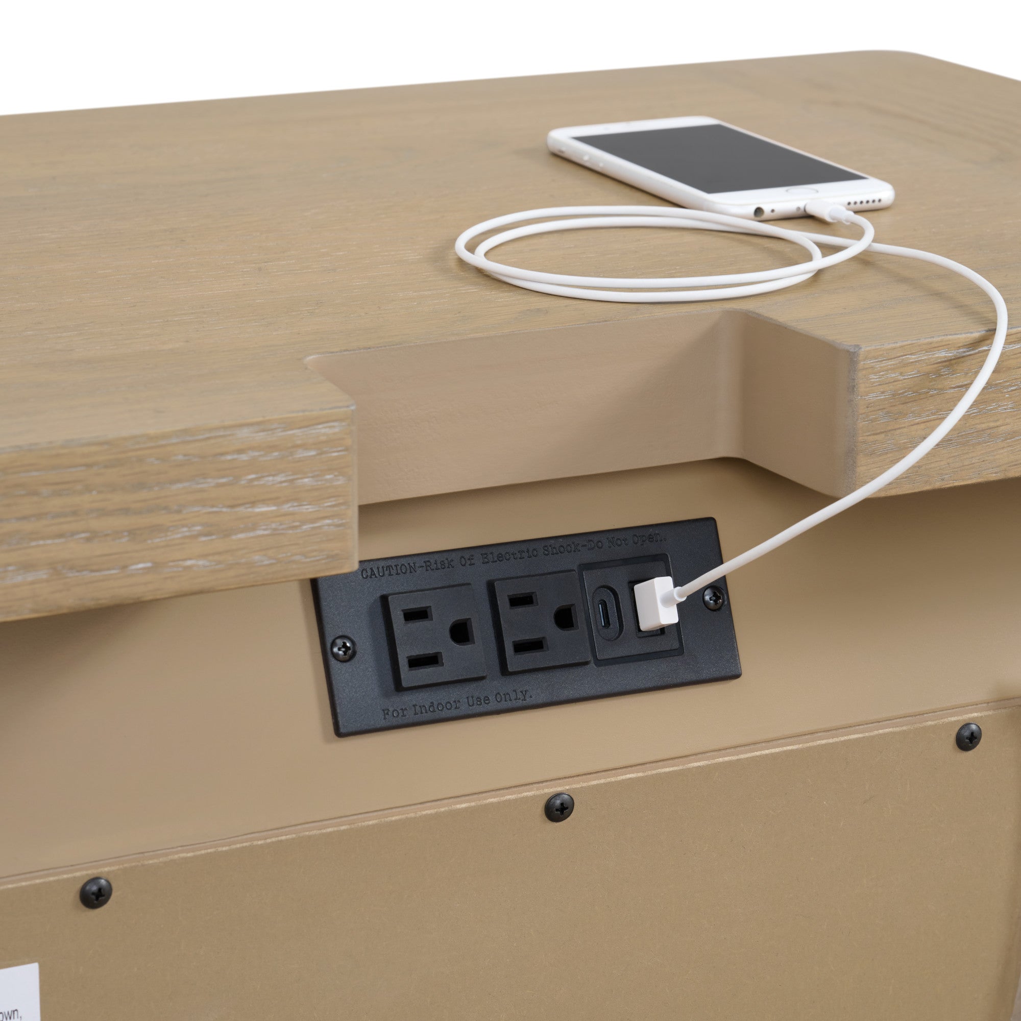 Clove Tan Nightstand - 3 Drawers-American Furniture Outlet