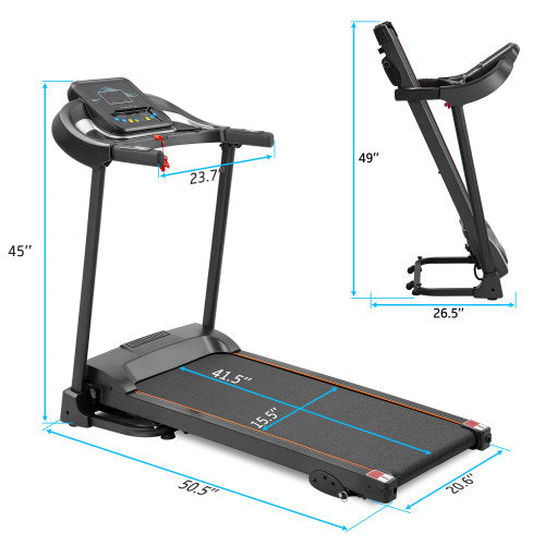 Compact Folding Treadmill w/ Speakers & Incline-American Furniture Outlet