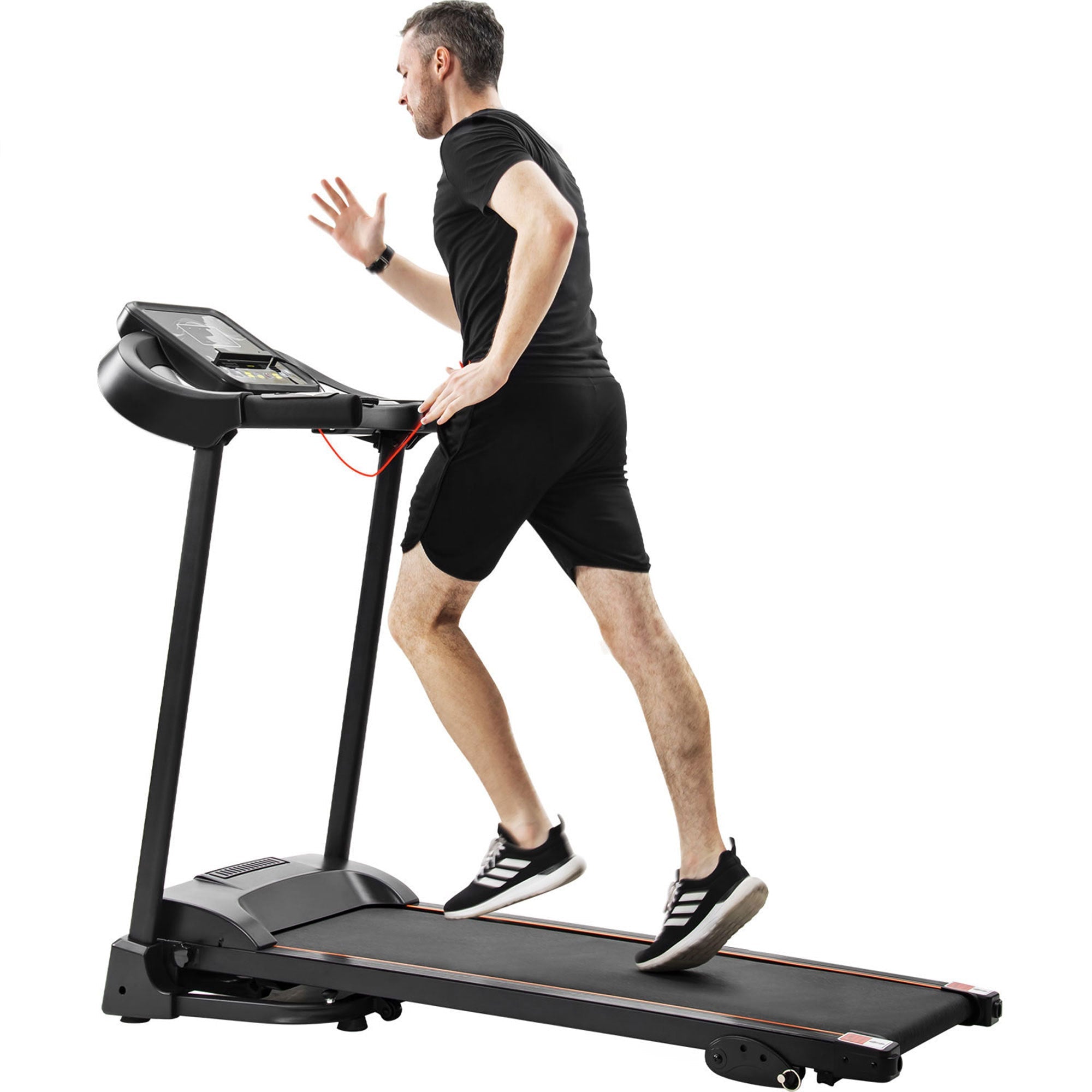 Compact Folding Treadmill w/ Speakers & Incline-American Furniture Outlet