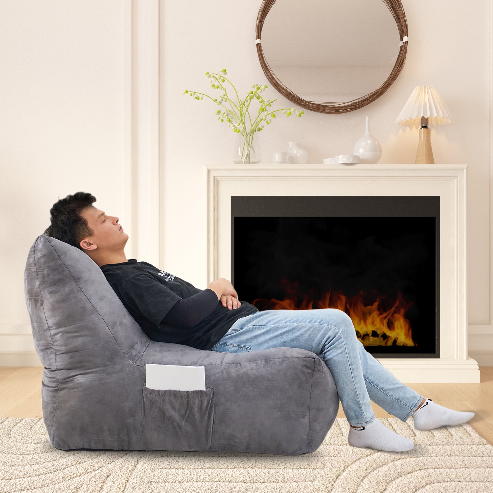 Cozy Bean Bag Chair | Lazy Sofa Lounger-American Furniture Outlet