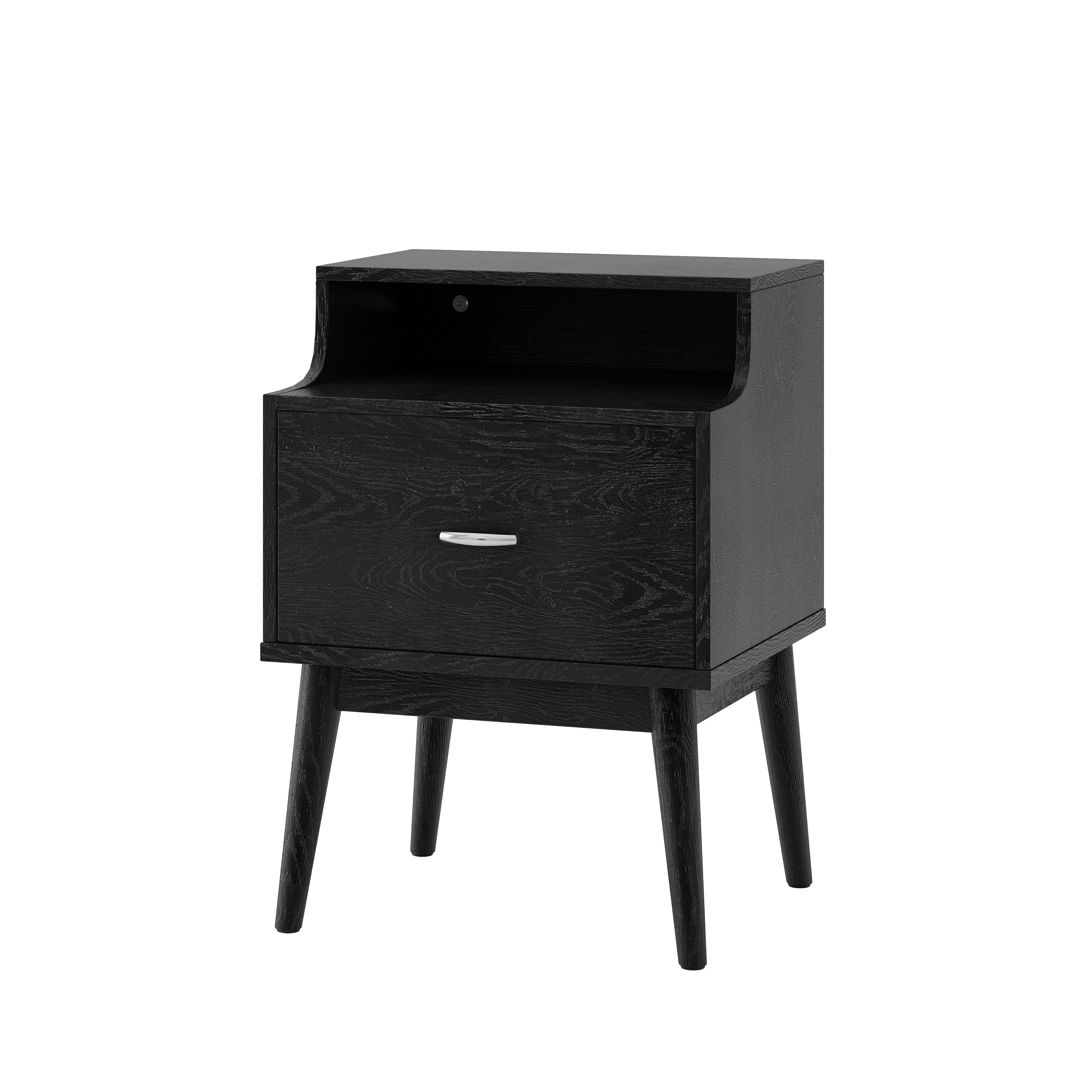 DISA 1-Drawer Nightstand - Modern Bedside Table-American Furniture Outlet