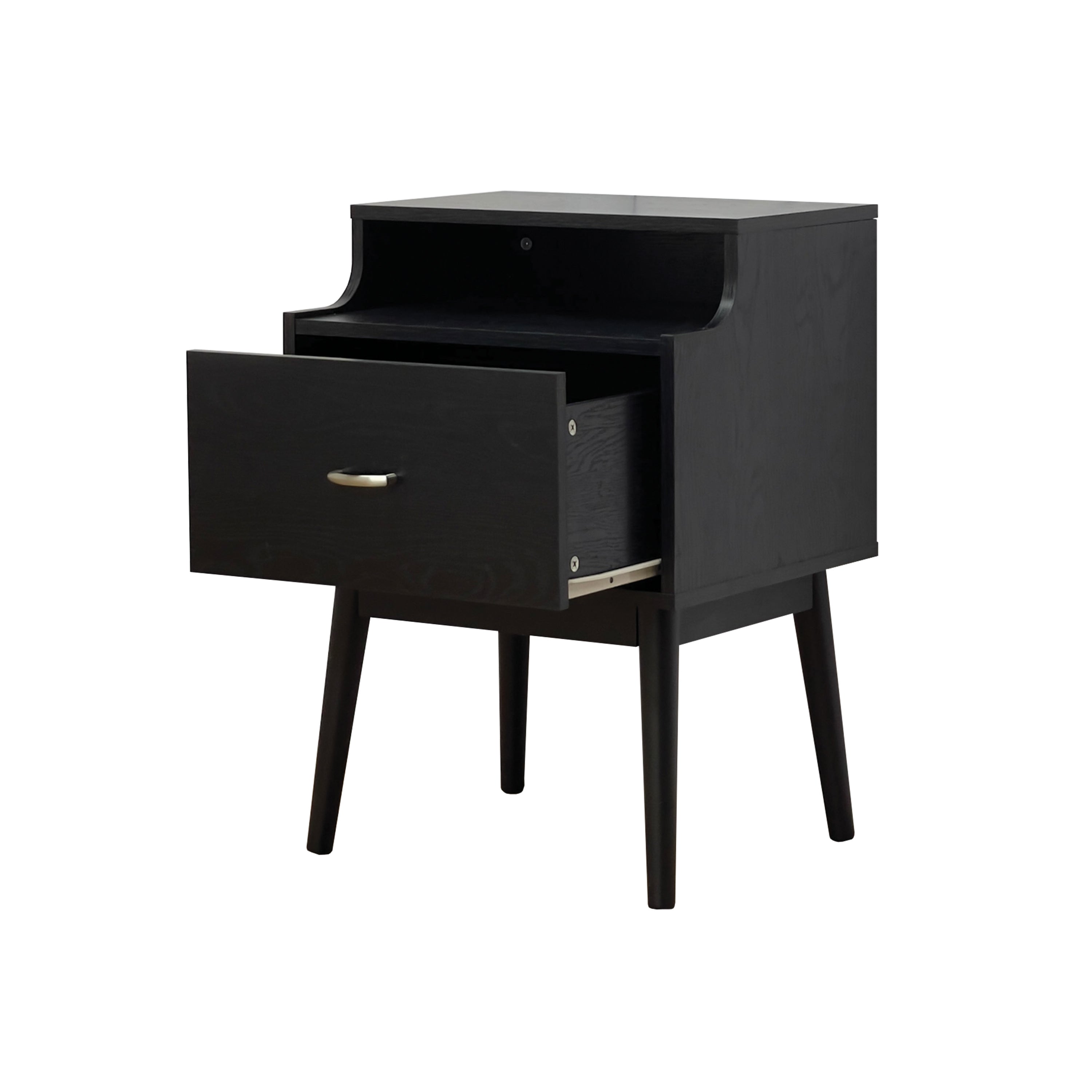 DISA 1-Drawer Nightstand - Modern Bedside Table-American Furniture Outlet