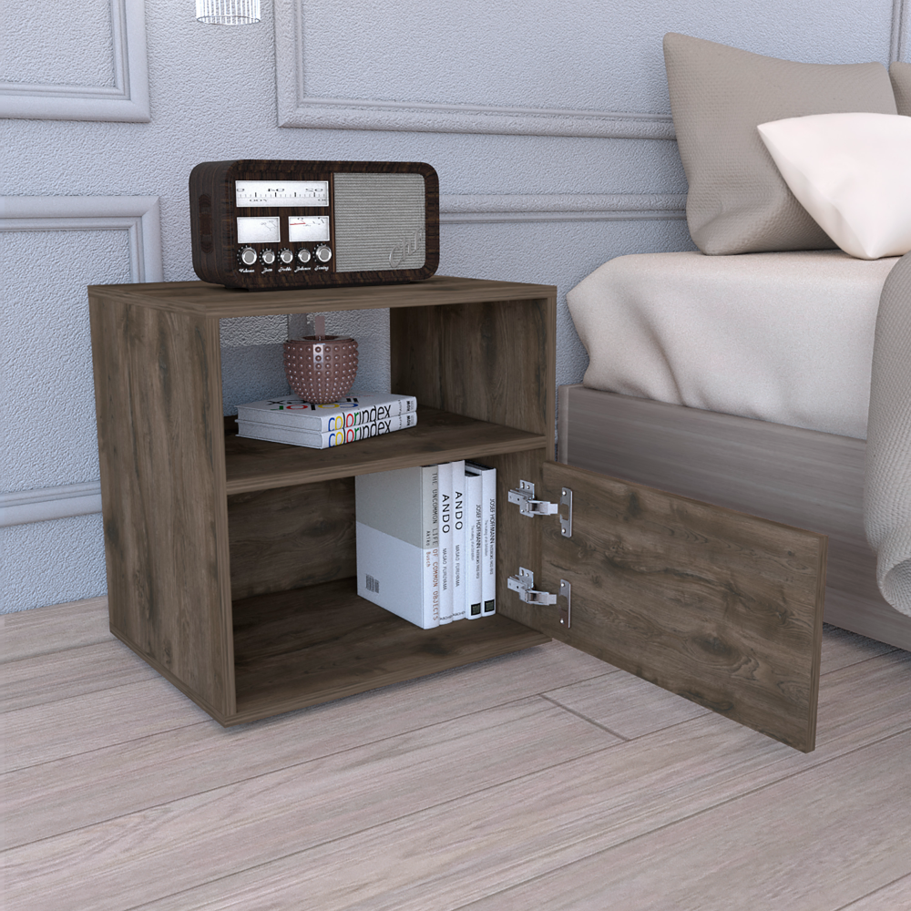 Dark Brown Nightstand w/ O-American Furniture Outlet