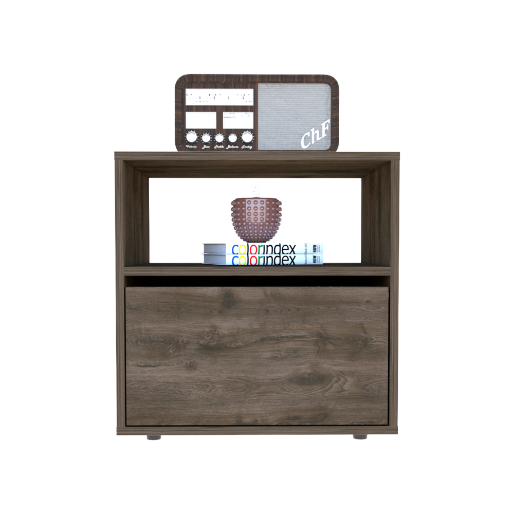 Dark Brown Nightstand w/ O-American Furniture Outlet