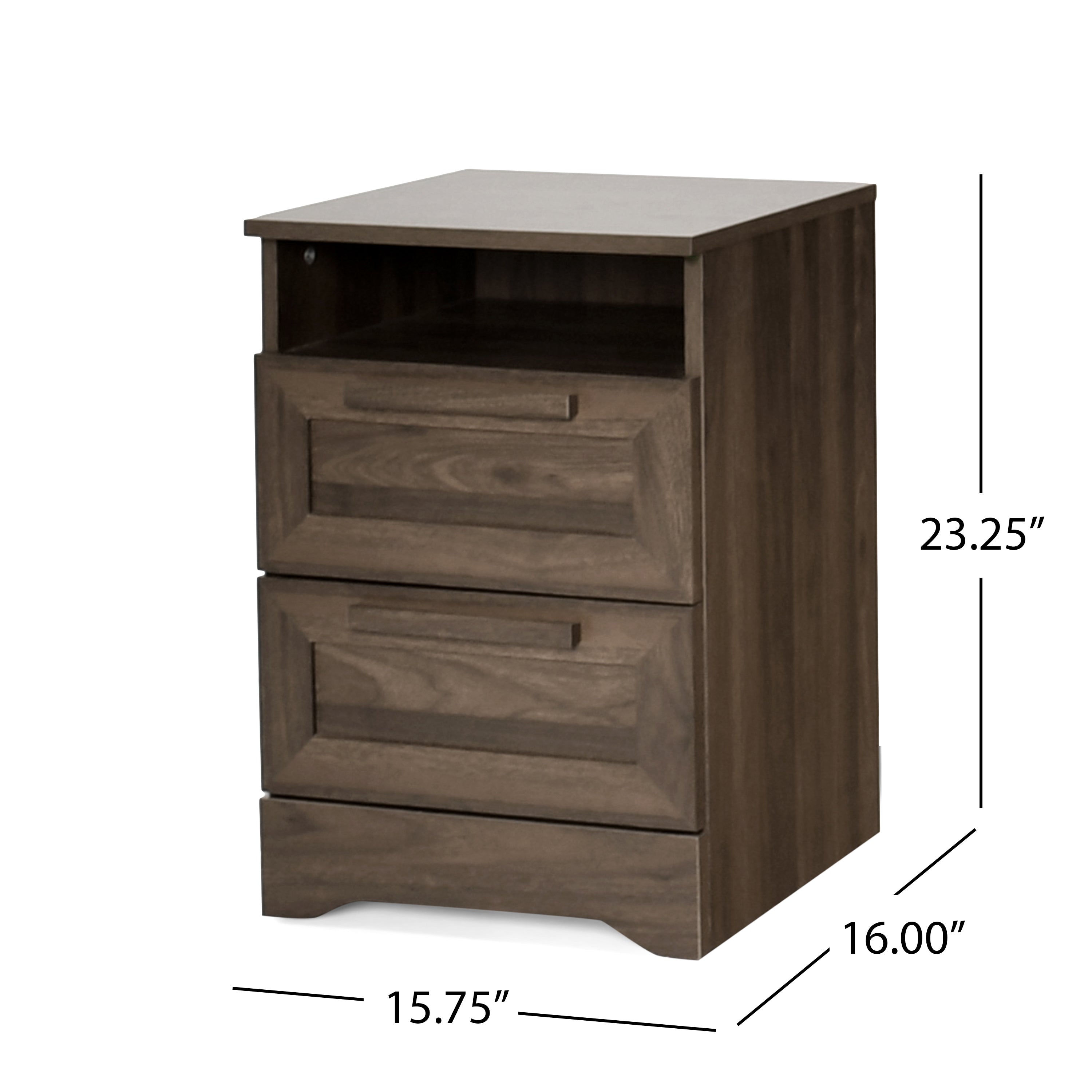 Delaney 2-Drawer Nightstand - Modern Bedside Table-American Furniture Outlet