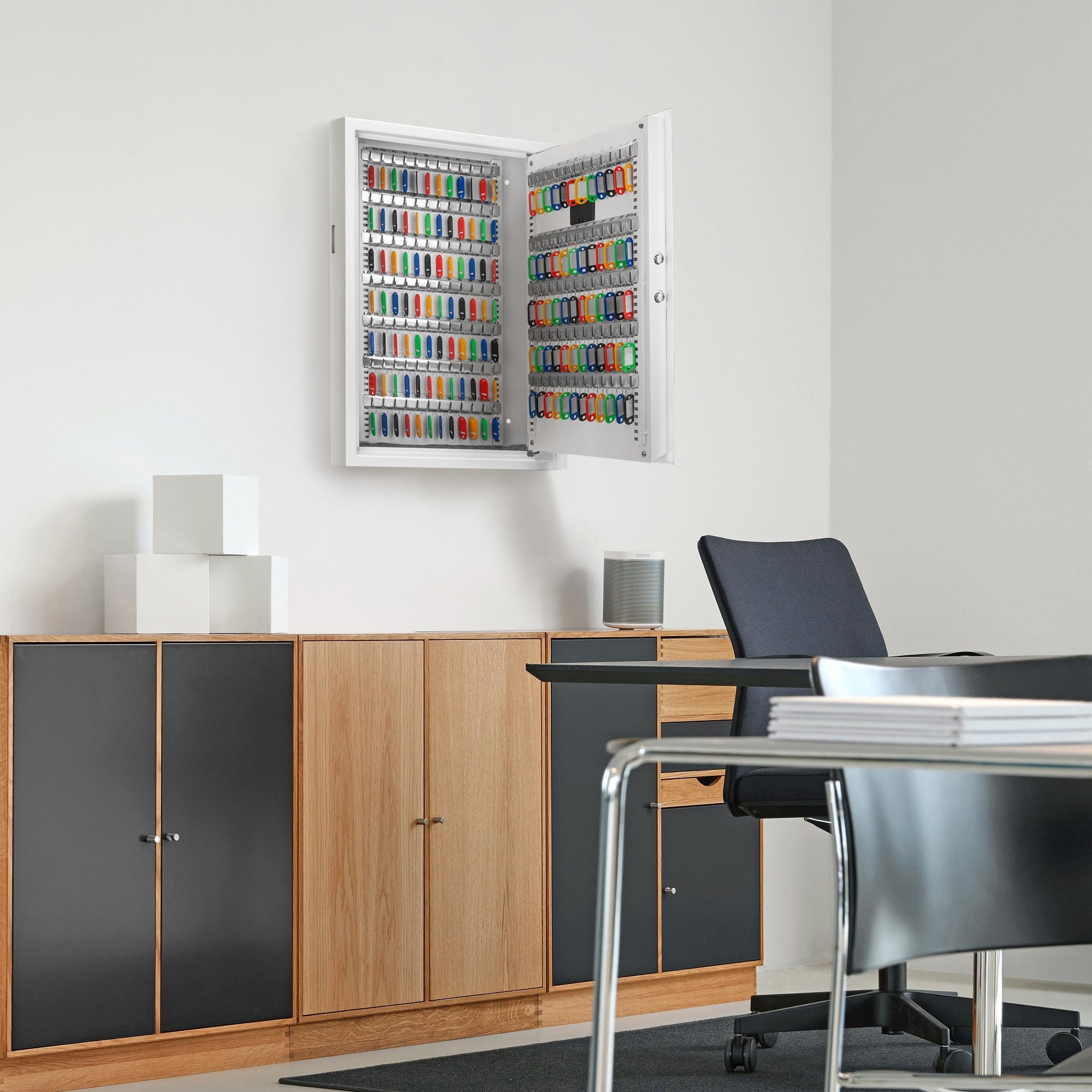 Digital Key Cabinet | 144 Key Safe Box-American Furniture Outlet