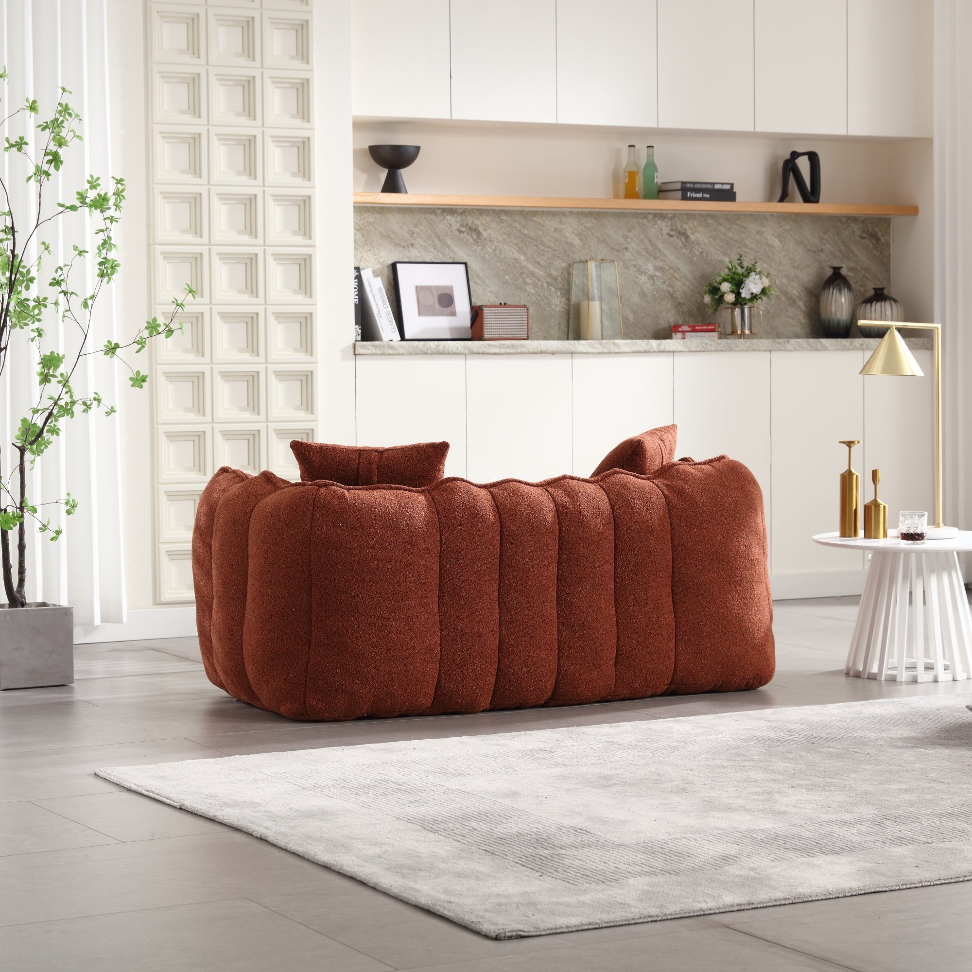 Double Bean Bag Chair - Square Sofa Recliner-American Furniture Outlet