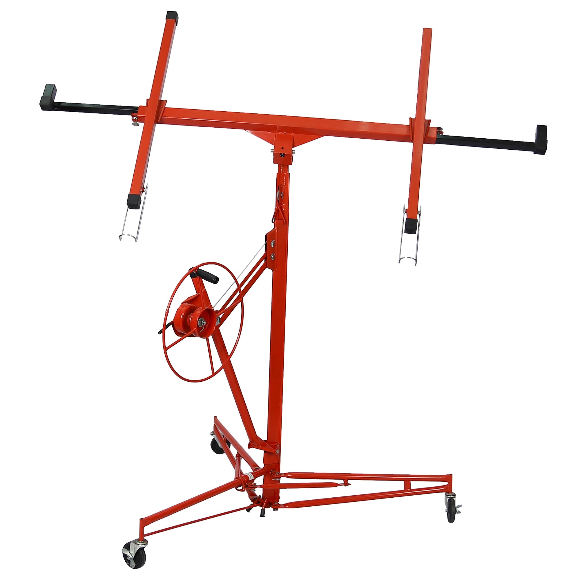 Drywall Lift Panel 11' Lift Drywall Panel Hoist Jack Lifter | Red | Convenient Solution for Drywall Installation-American Furniture Outlet