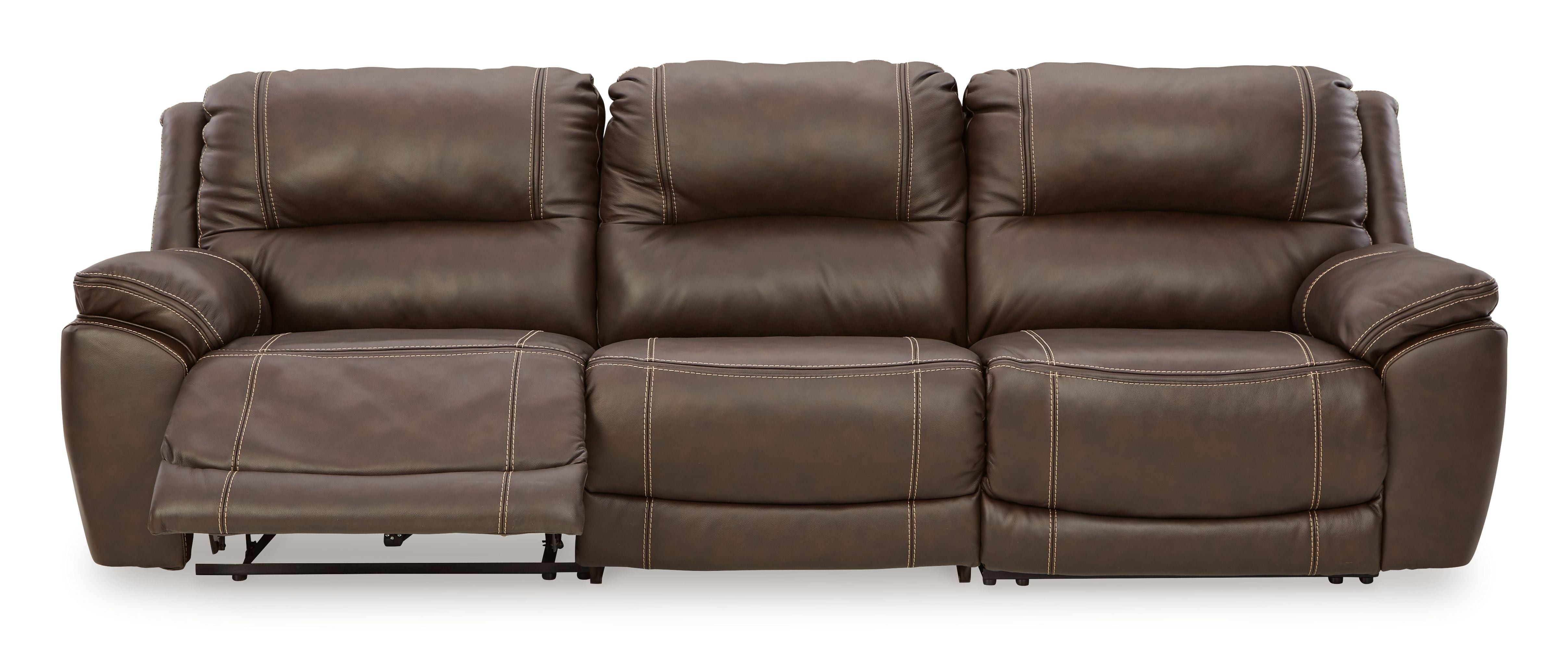 Dunleith Leather Power Reclining Sectional-Signature Design by Ashley®-American Furniture Outlet