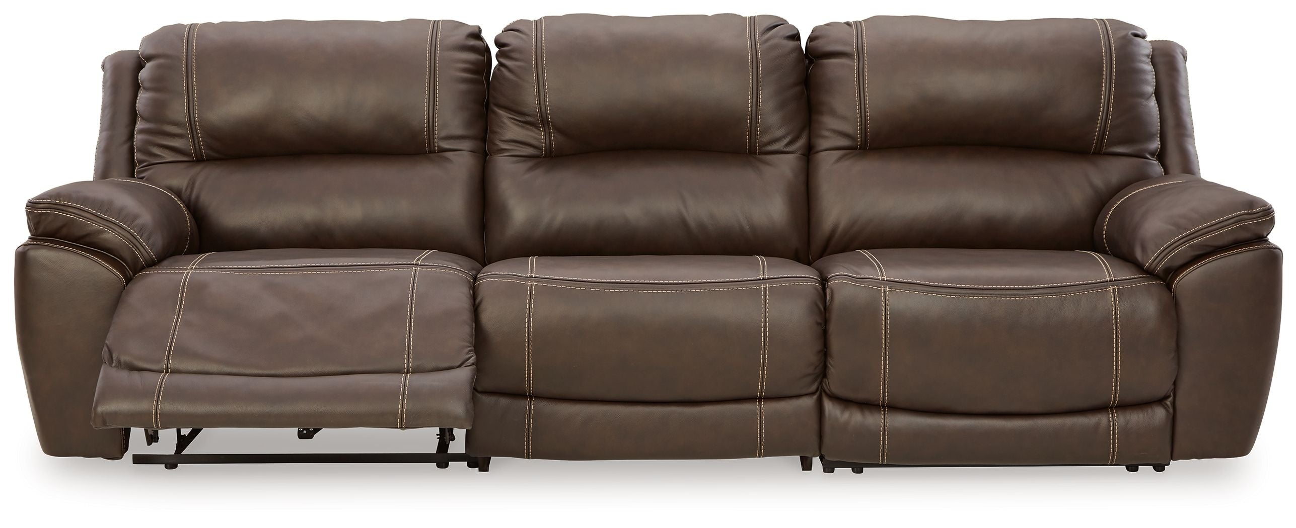 Dunleith Leather Power Reclining Sectional-Signature Design by Ashley®-American Furniture Outlet