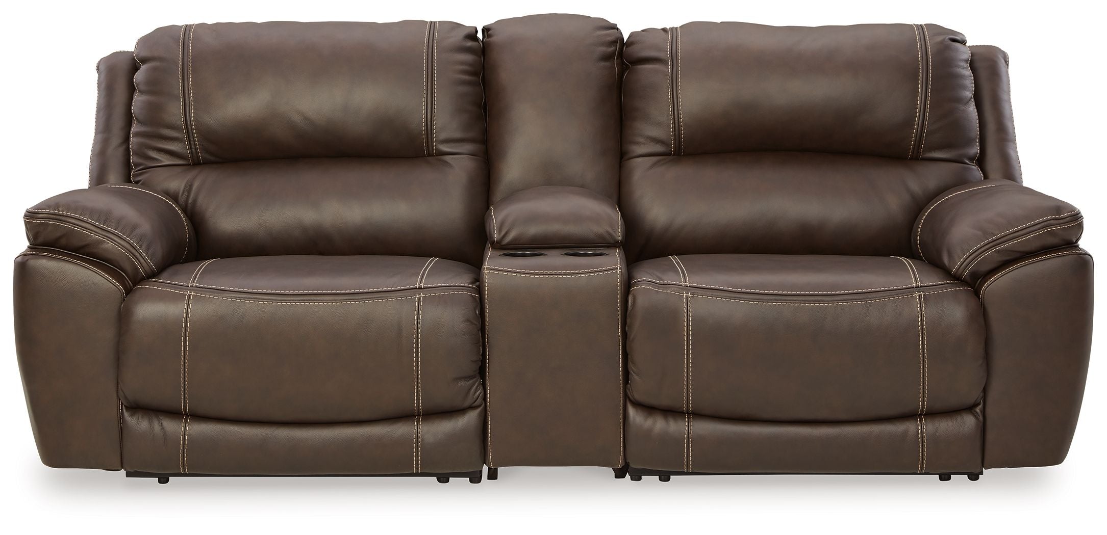 Dunleith Leather Power Reclining Sectional-Signature Design by Ashley®-American Furniture Outlet