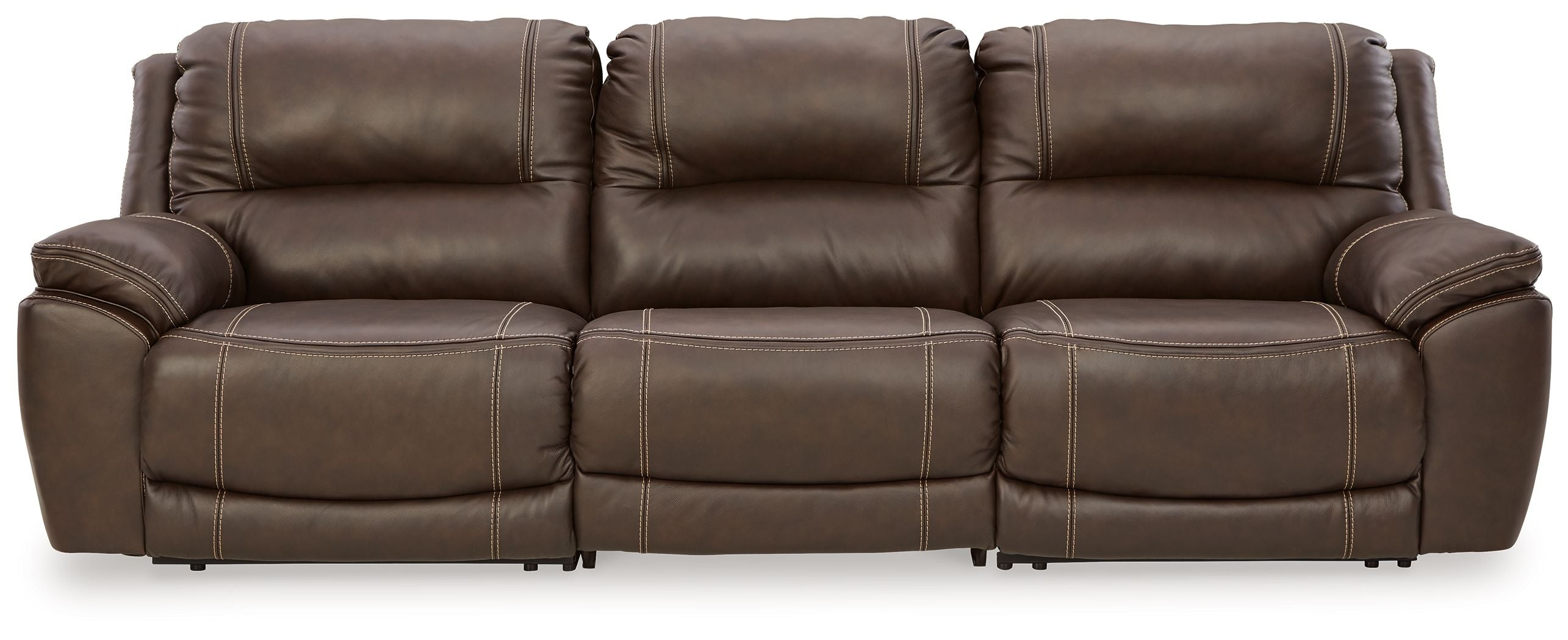 Dunleith Leather Power Reclining Sectional-Signature Design by Ashley®-American Furniture Outlet