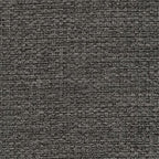 Close-up of charcoal woven fabric upholstery with dense textured pattern