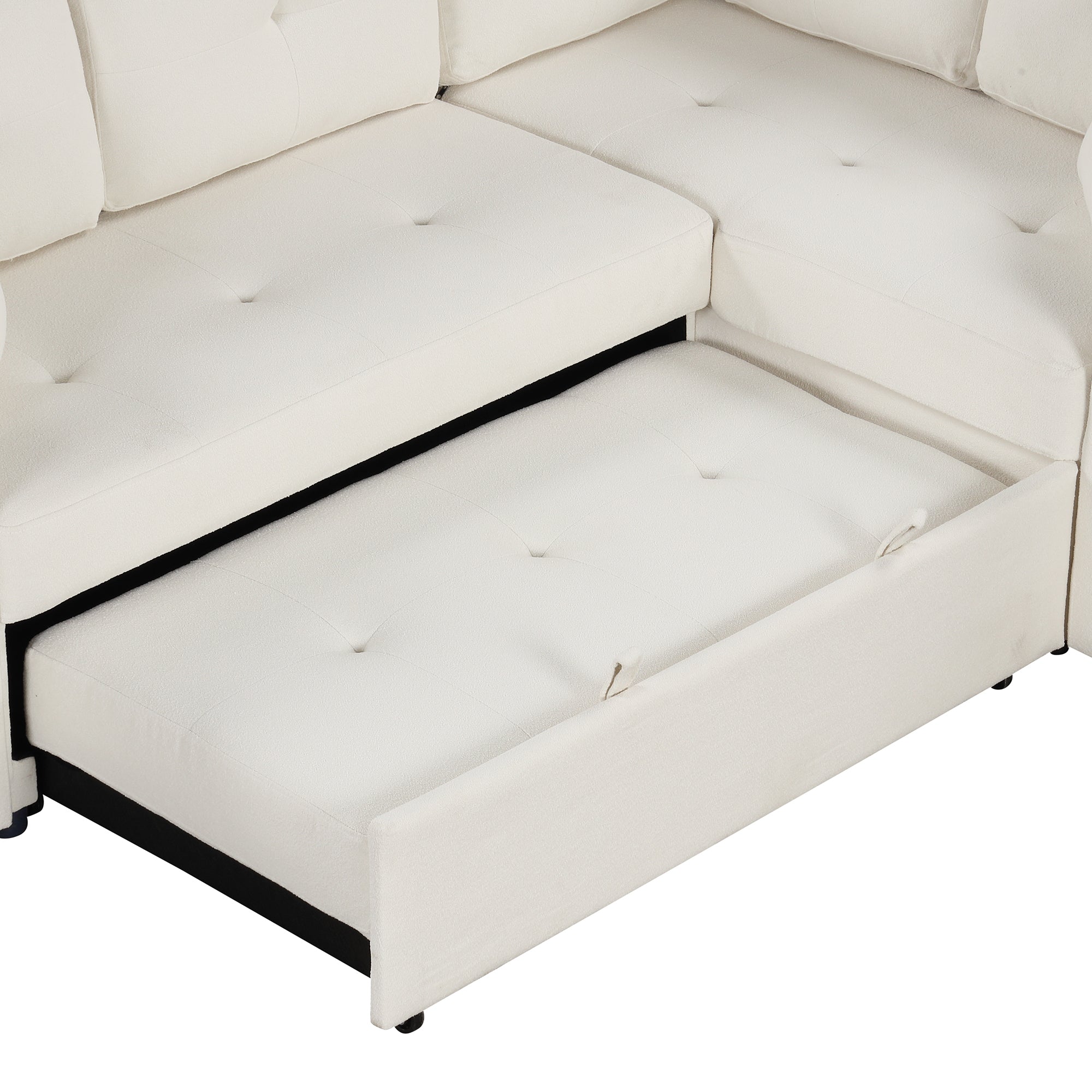 Element - Boucle Sleeper Sectional-American Furniture Outlet