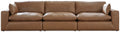 Emilia Brown Leather Sectional-Signature Design by Ashley®-American Furniture Outlet