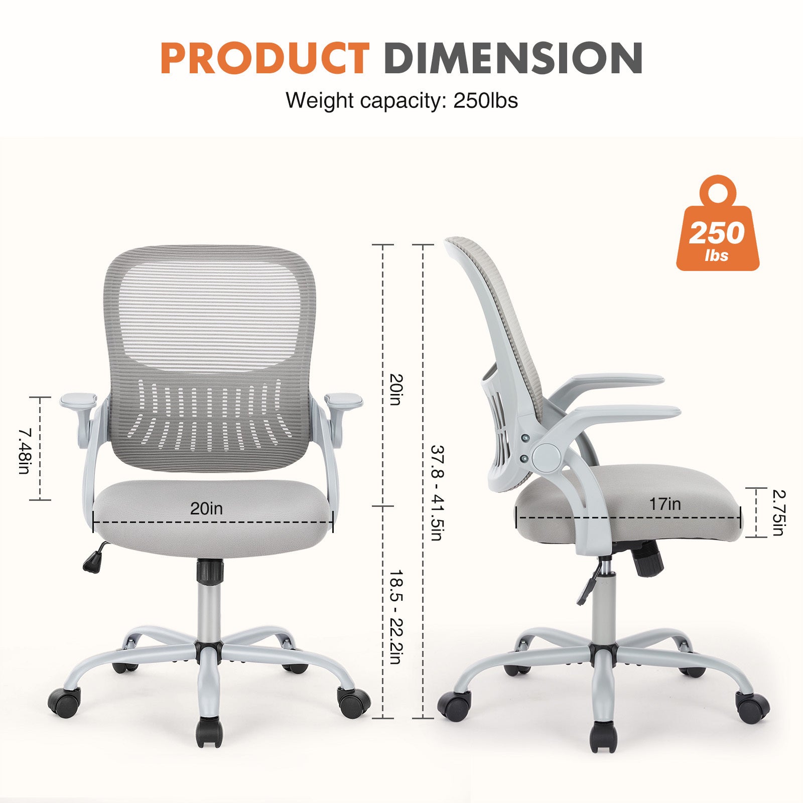 Ergonomic Mesh Office Chair-American Furniture Outlet