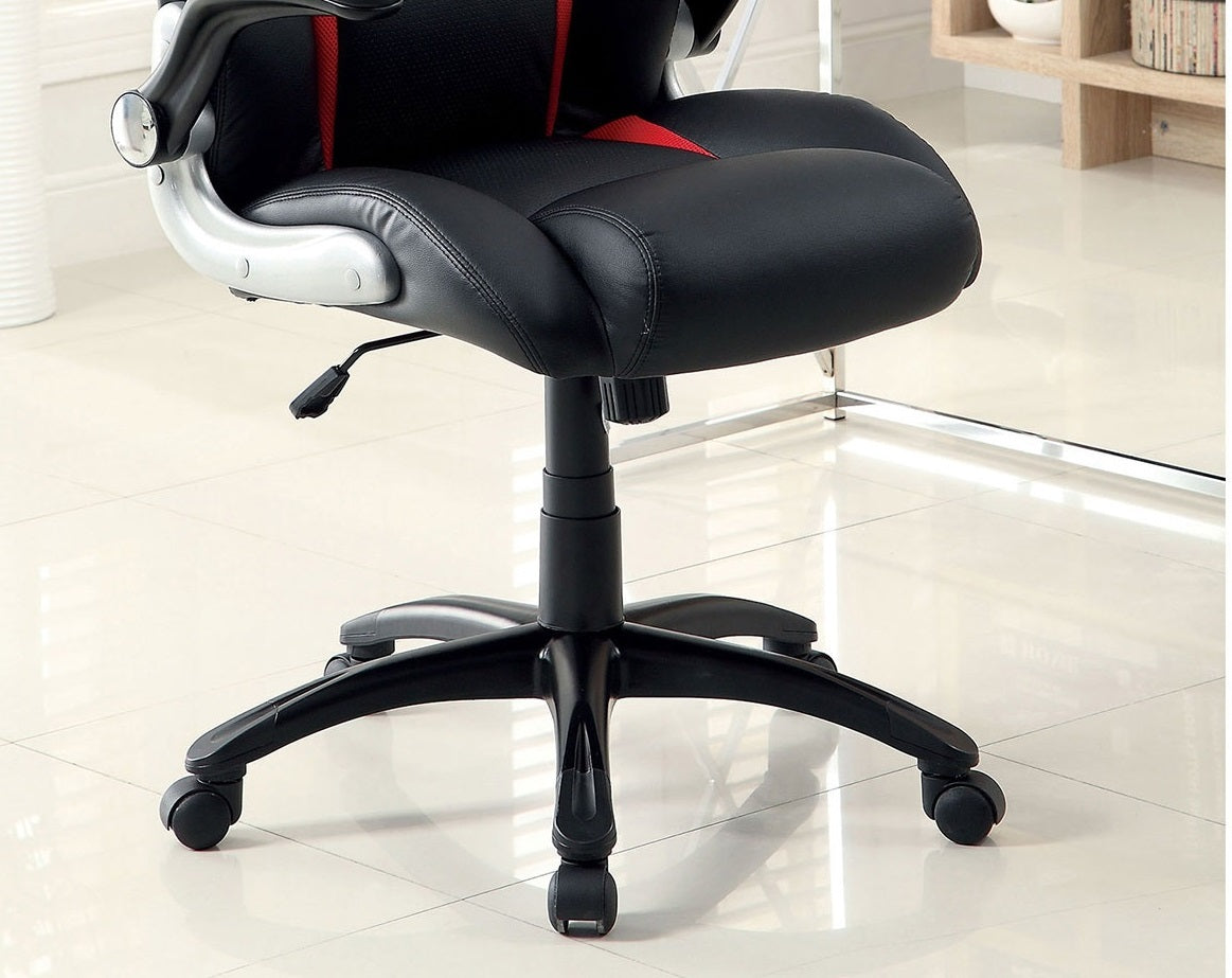 Ergonomic Office Chair - Black & Red-American Furniture Outlet