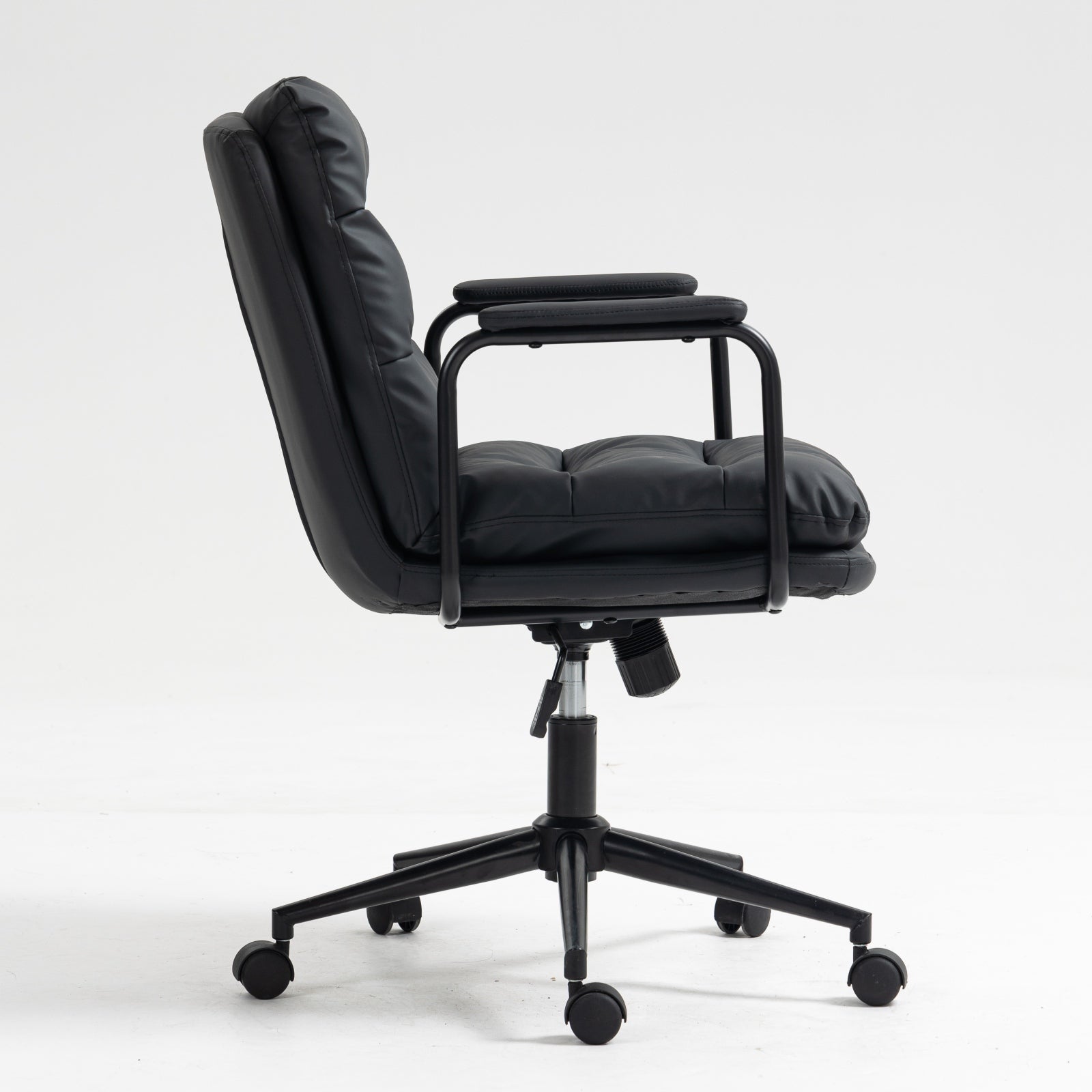 Ergonomic Office Chair with 40° Recline & Padded Armrest- Black-American Furniture Outlet