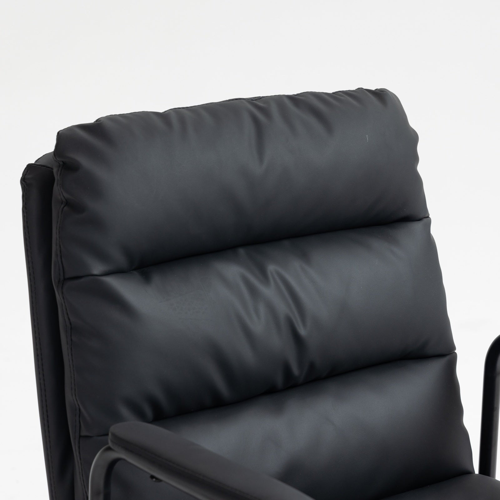 Ergonomic Office Chair with 40° Recline & Padded Armrest- Black-American Furniture Outlet