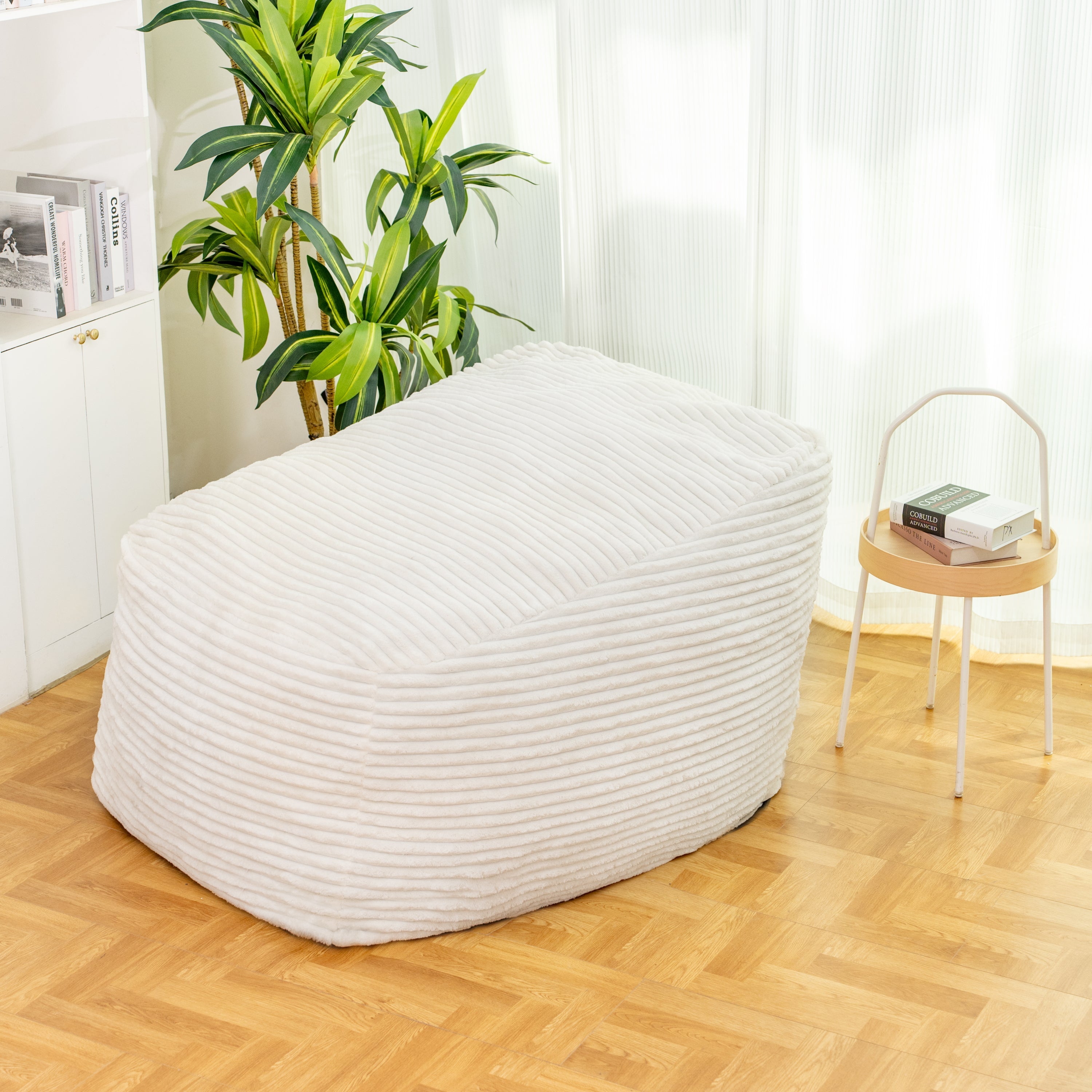 Faux Fur Classic Bean Bag-American Furniture Outlet