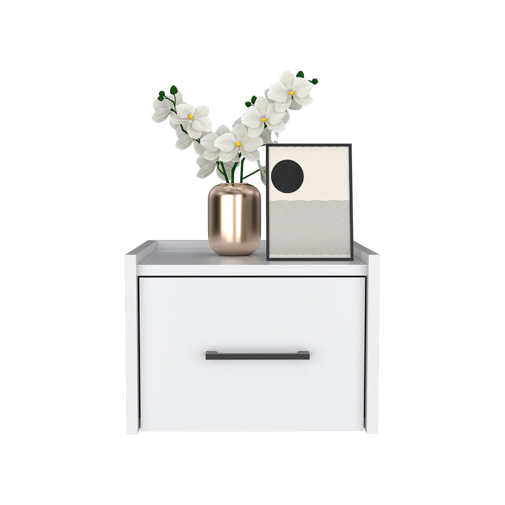 Floating Nightstand White - Calion-American Furniture Outlet