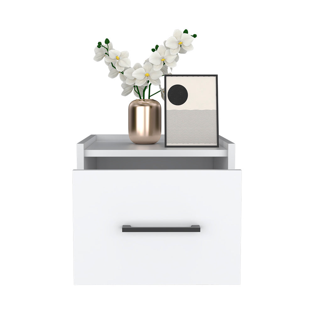 Floating Nightstand White - Calion-American Furniture Outlet