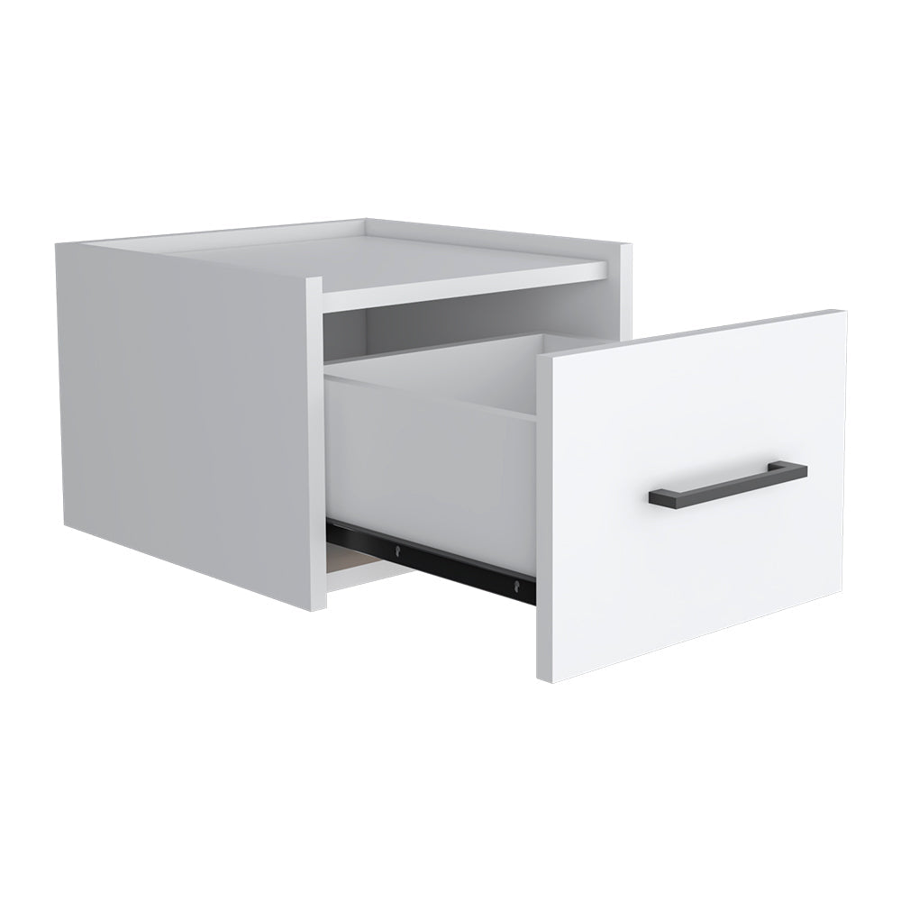 Floating Nightstand White - Calion-American Furniture Outlet