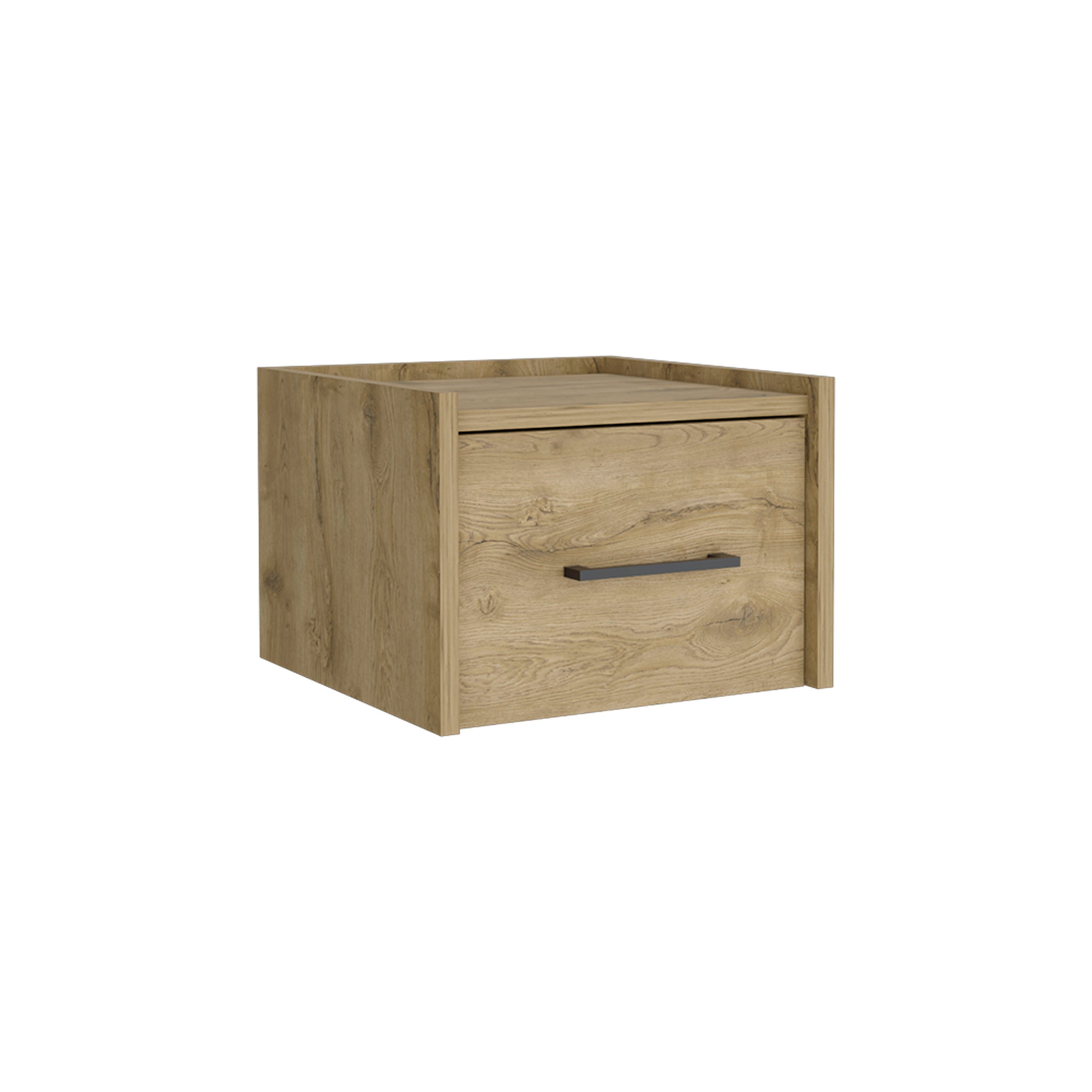 Floating Nightstand w/ Drawer, Macadamia-American Furniture Outlet