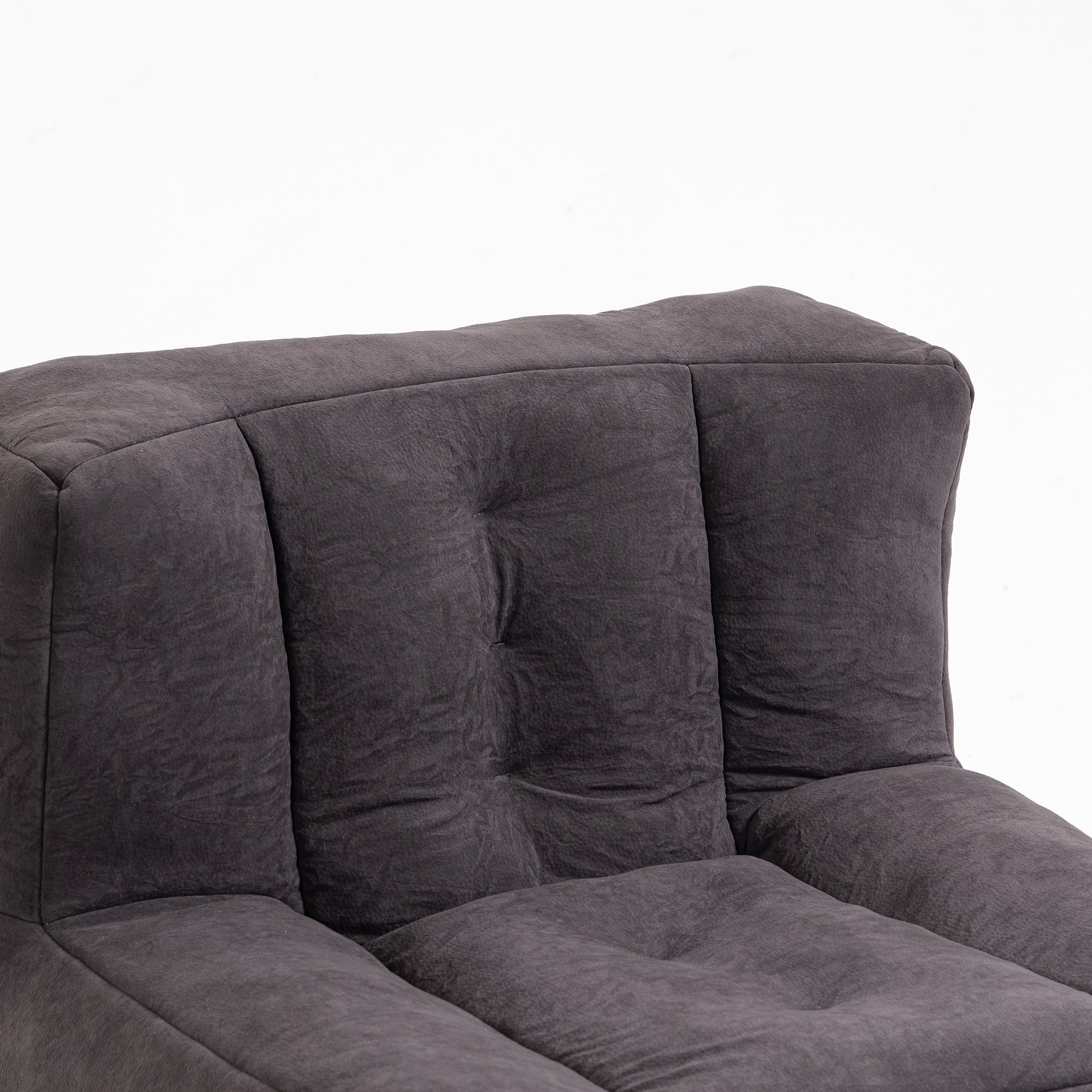 Fluffy Bean Bag Chair with Ottoman | Soft & Comfy-American Furniture Outlet