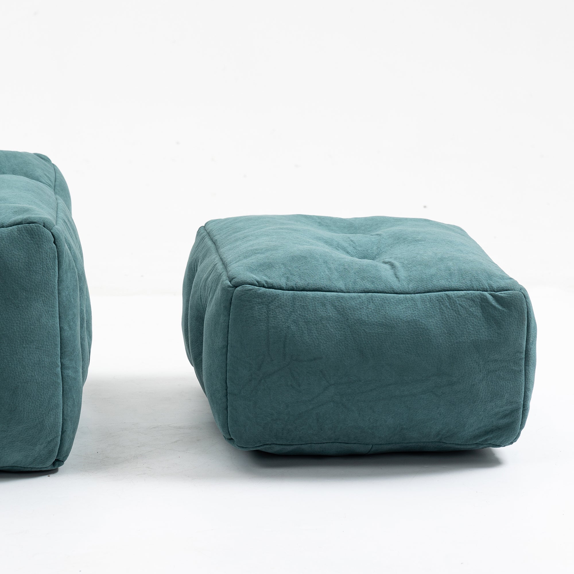 Fluffy Bean Bag Chair with Ottoman | Soft & Comfy-American Furniture Outlet