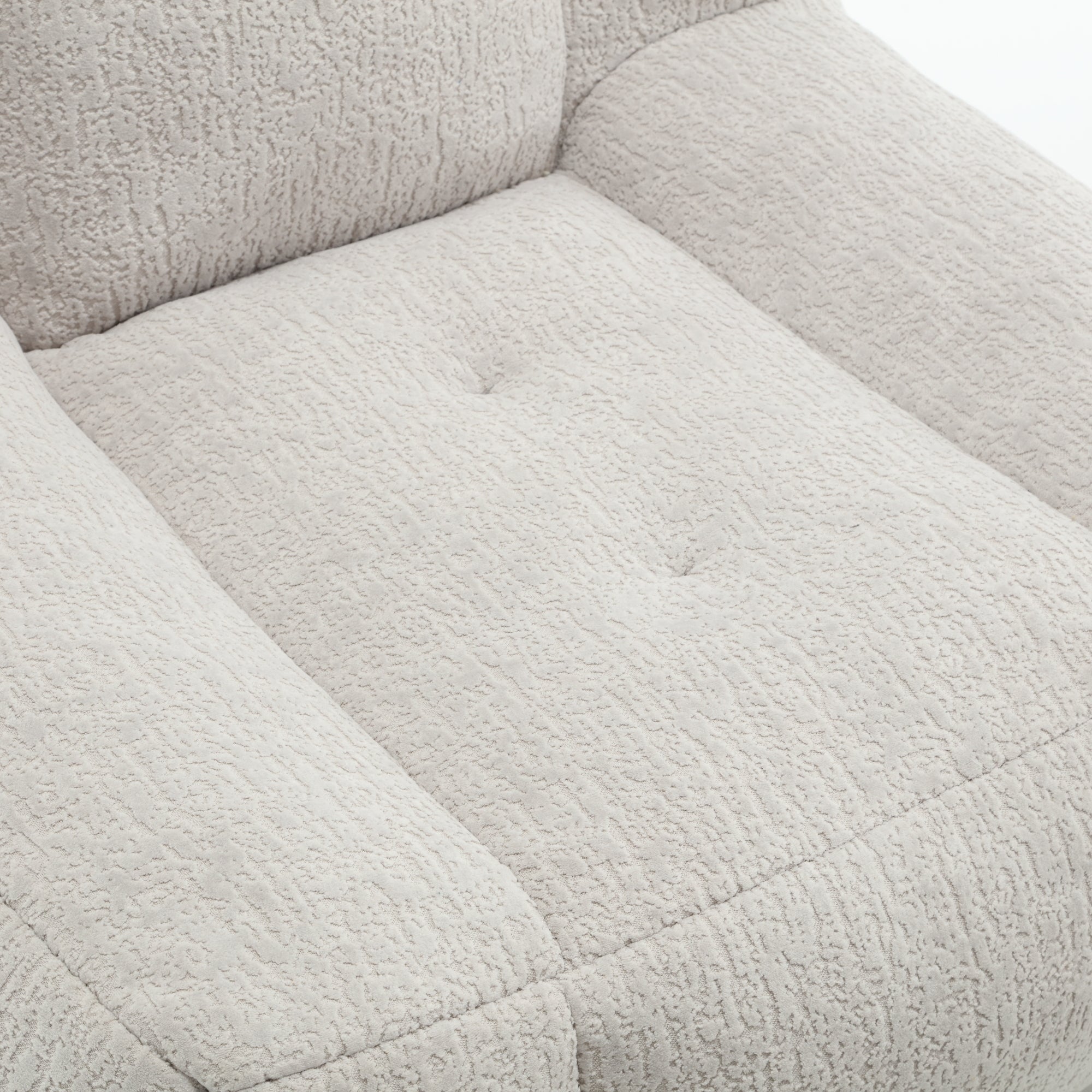 Fluffy Bean Bag Chair with Ottoman | Soft & Comfy-American Furniture Outlet