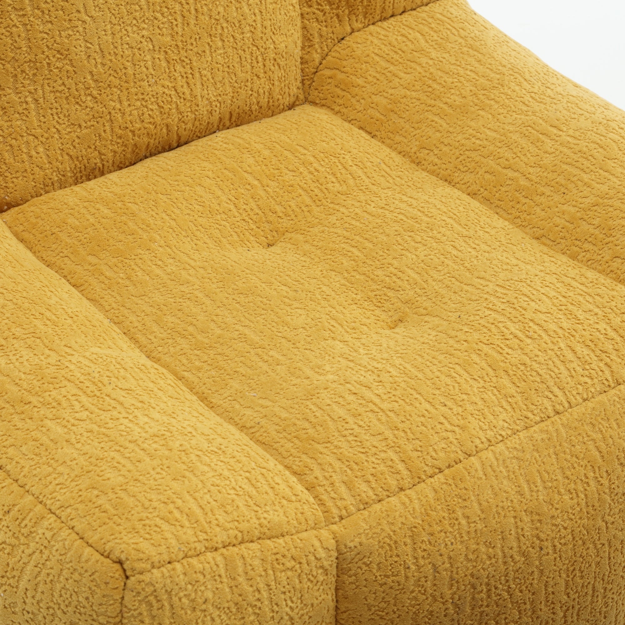 Fluffy Bean Bag Chair with Ottoman - Soft & Comfy-American Furniture Outlet