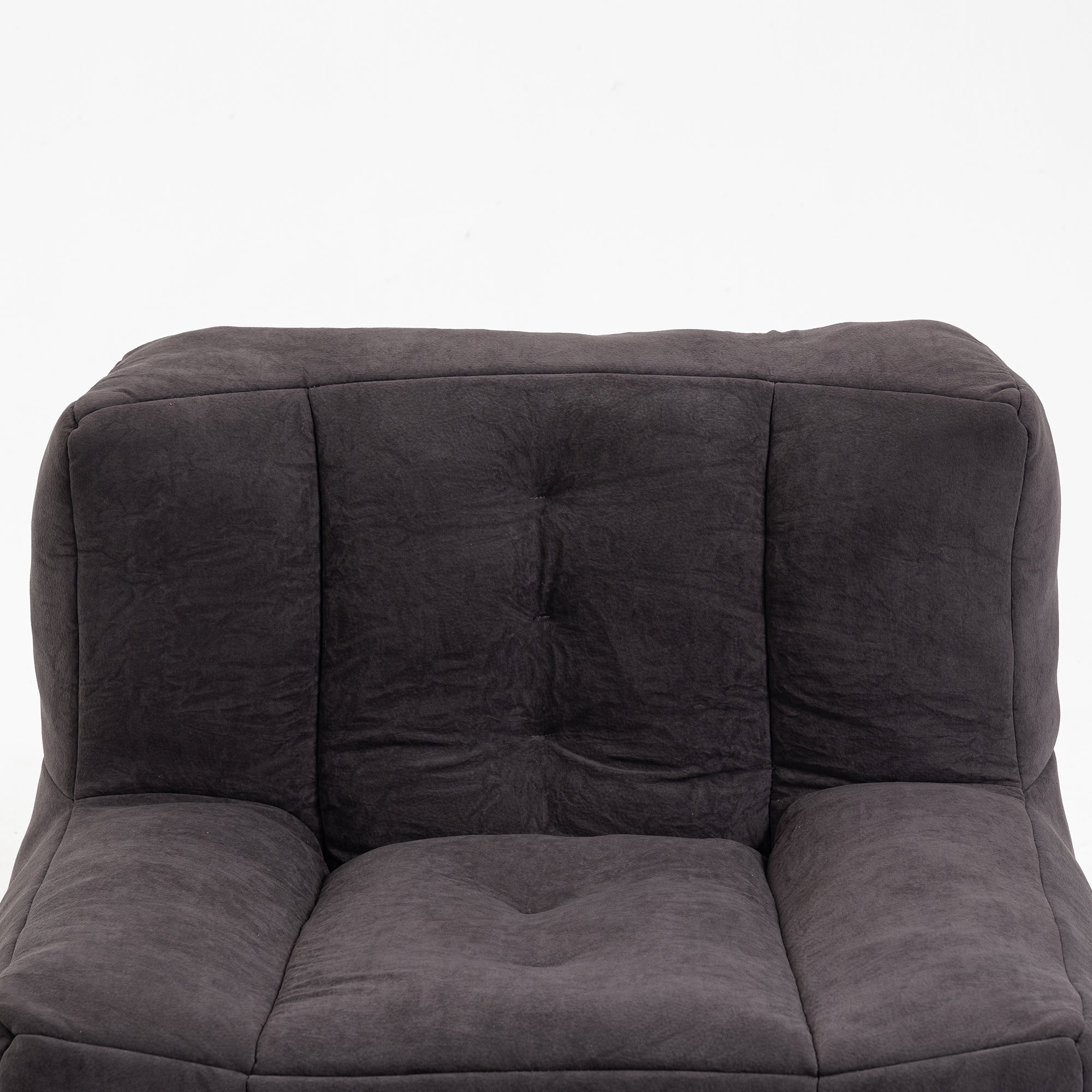 Fluffy Bean Bag Chair with Ottoman | Soft & Comfy-American Furniture Outlet