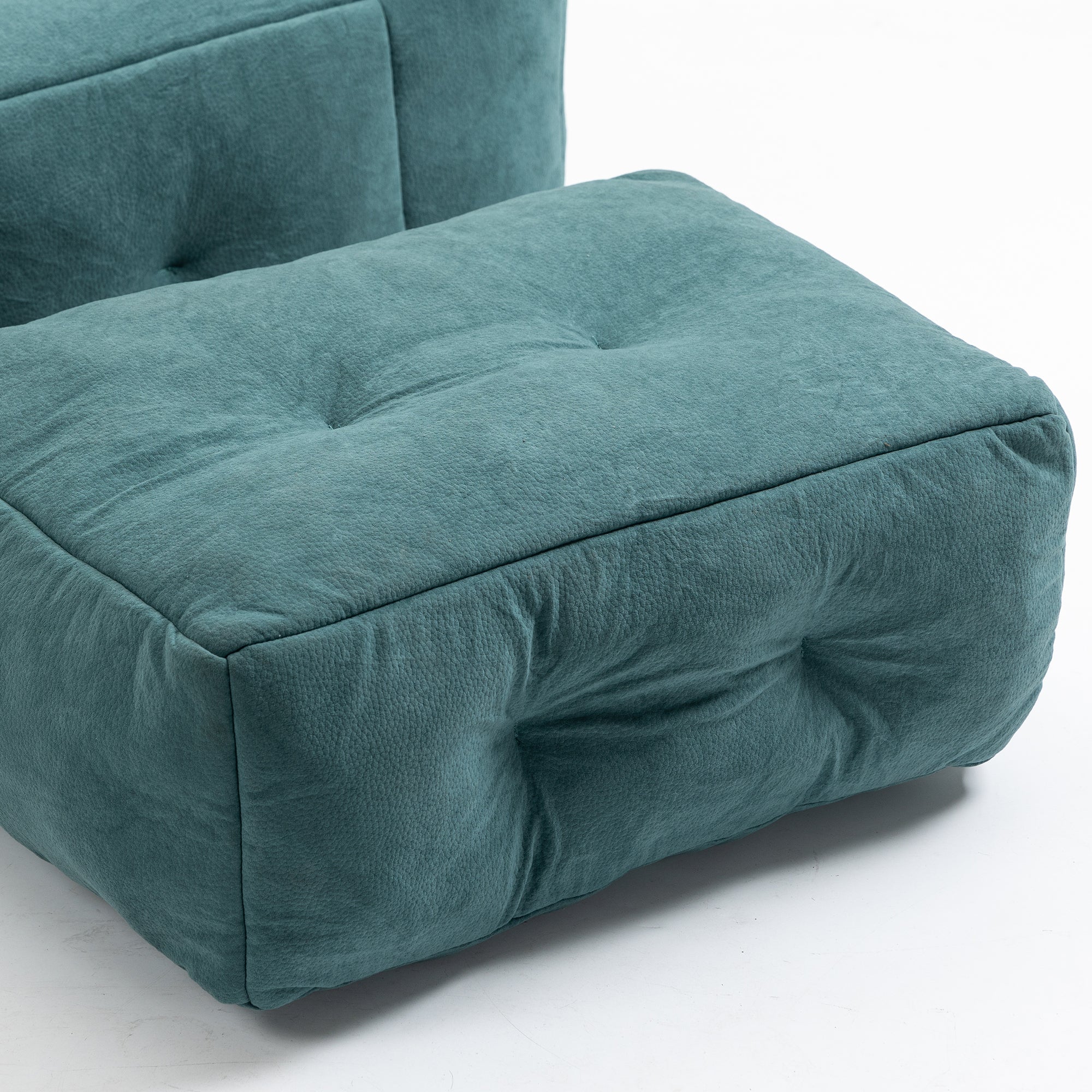 Fluffy Bean Bag Chair with Ottoman | Soft & Comfy-American Furniture Outlet