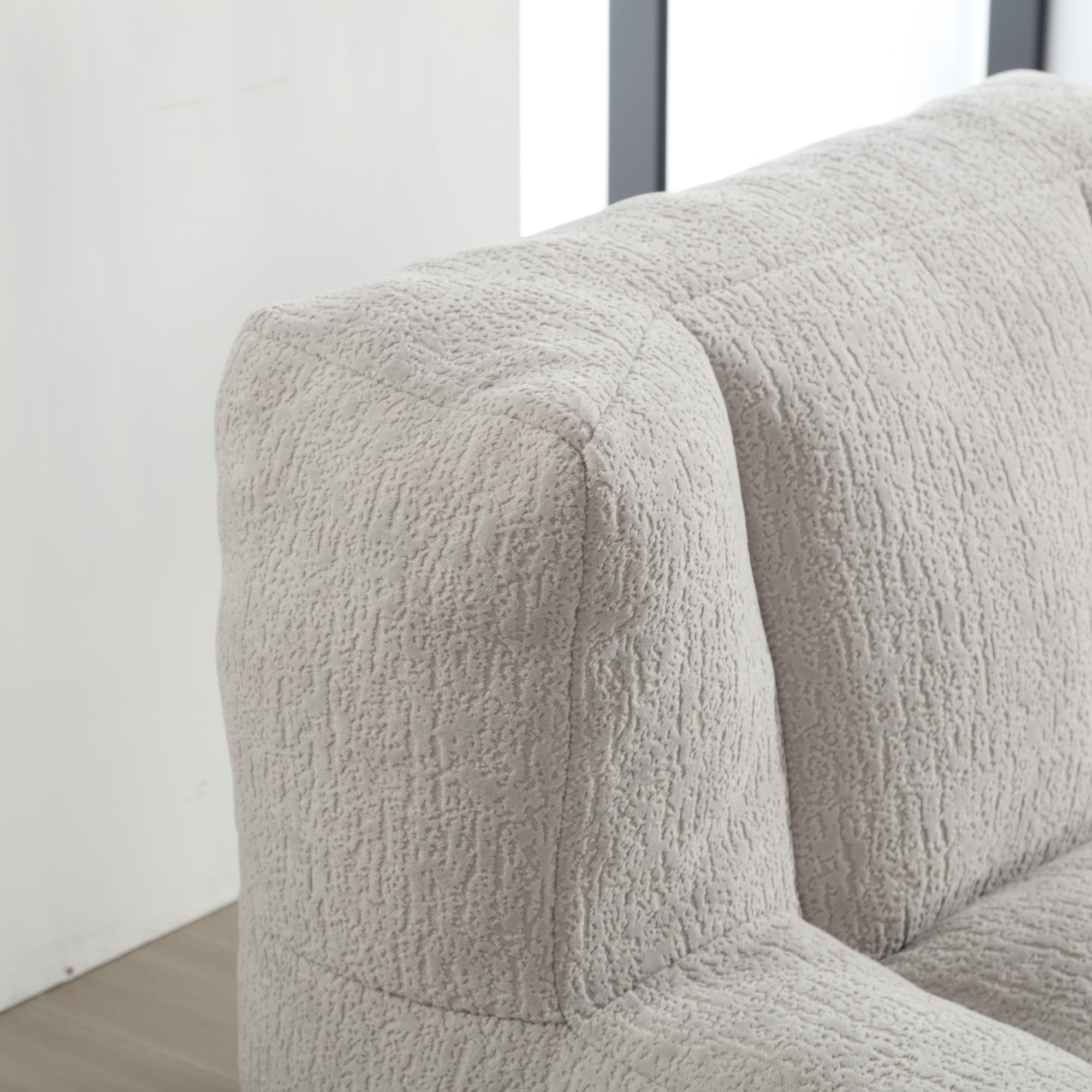 Fluffy Bean Bag Chair with Ottoman | Soft & Comfy-American Furniture Outlet