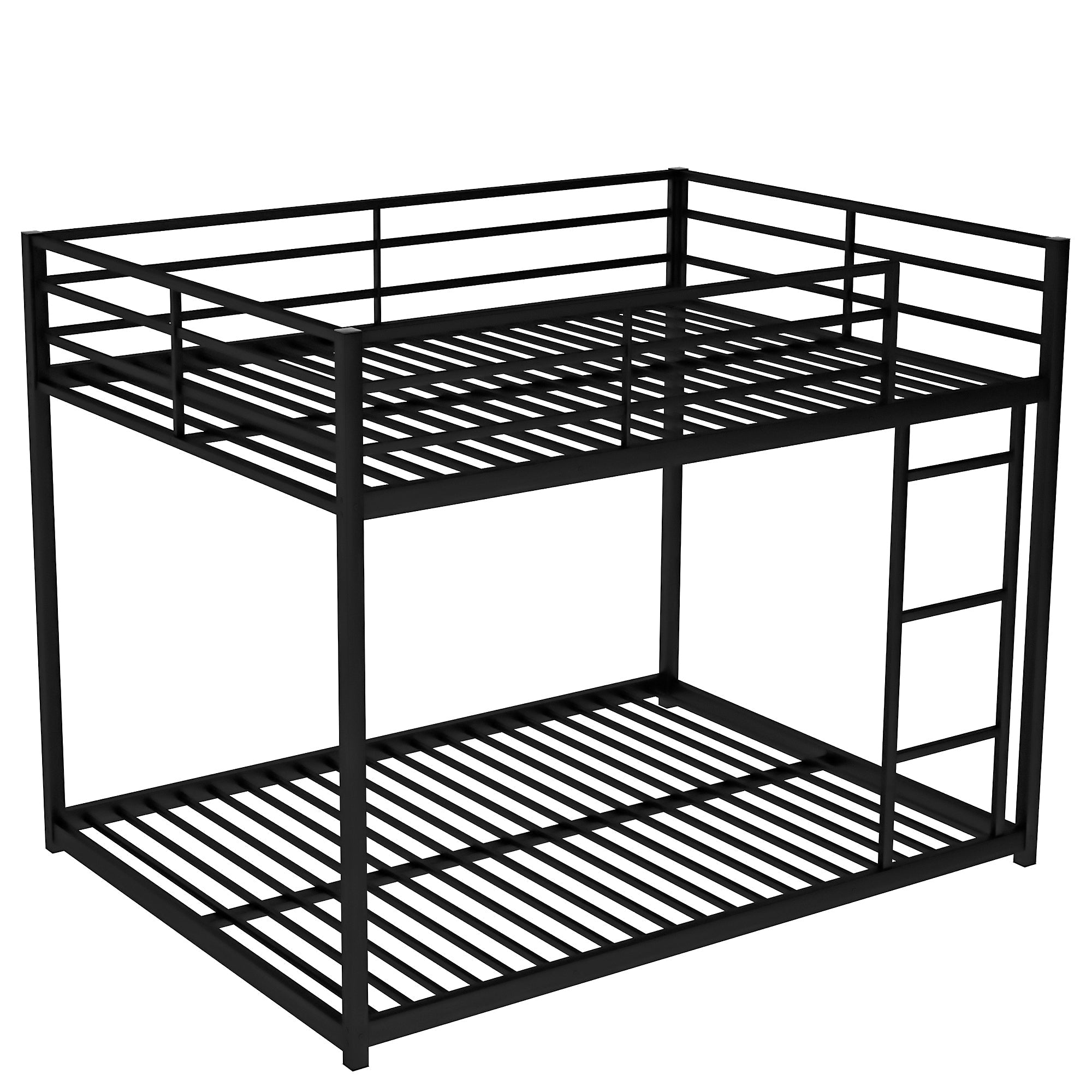 Full Over Full Metal Bunk Bed | Black-American Furniture Outlet