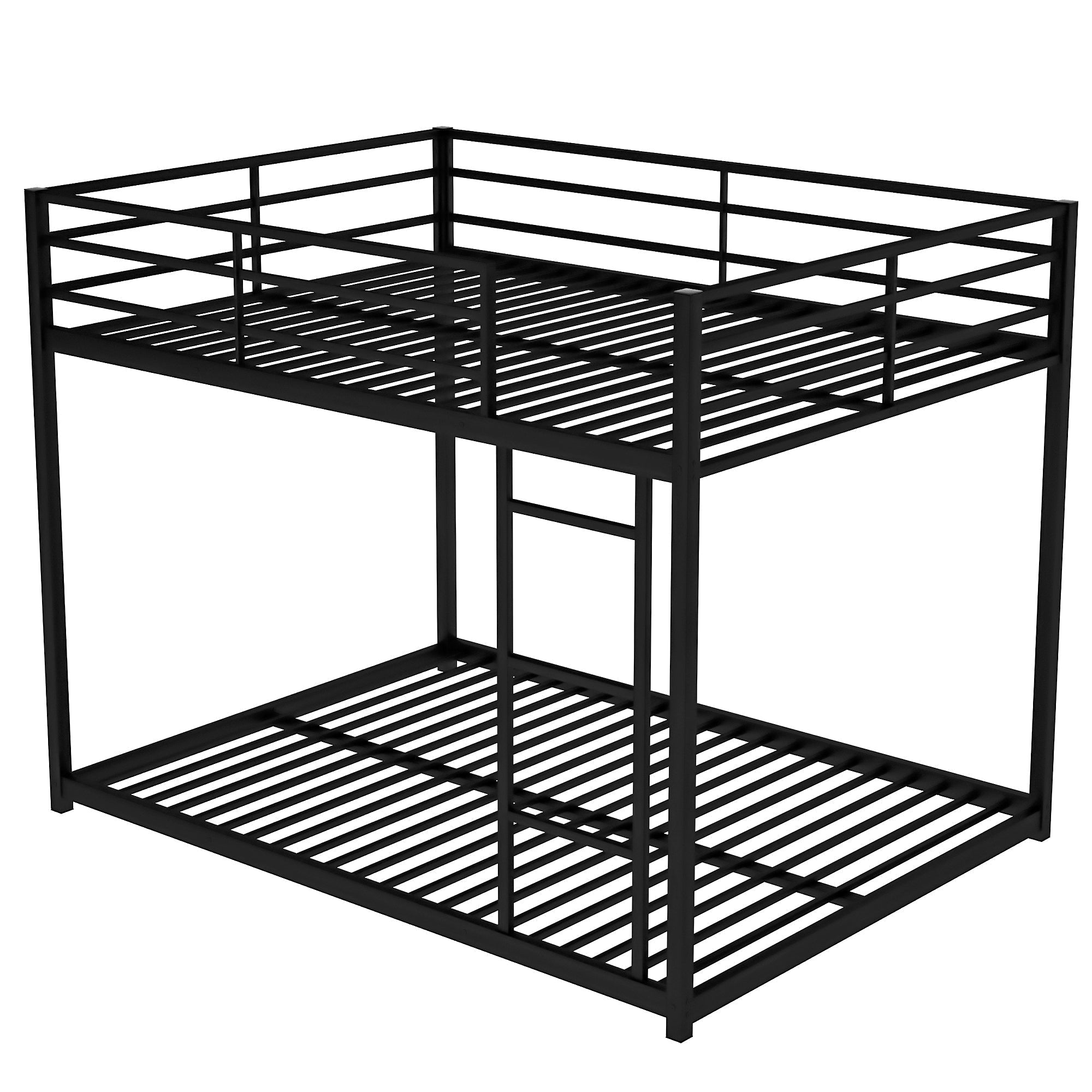 Full Over Full Metal Bunk Bed | Black-American Furniture Outlet