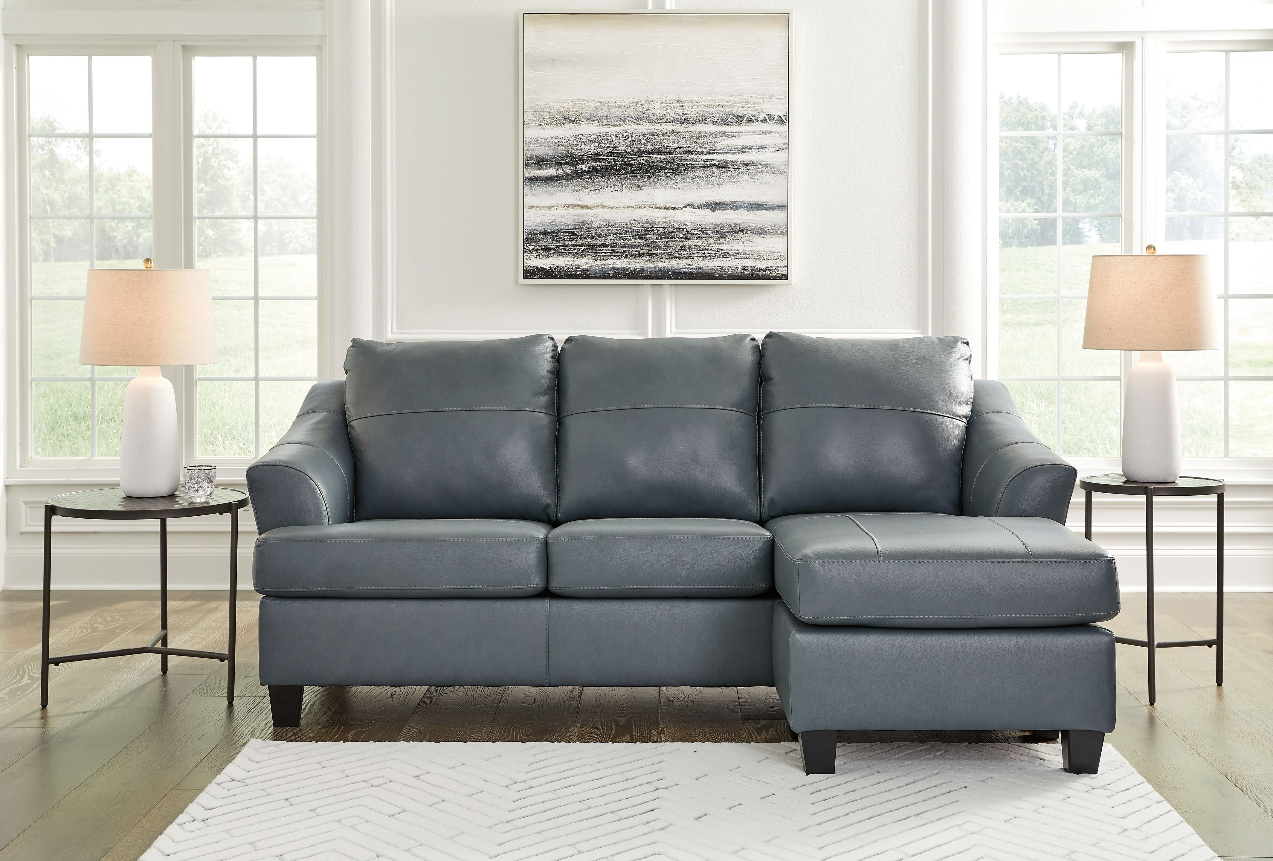 Genoa Leather Sectional Sofa-Ashley Furniture-American Furniture Outlet