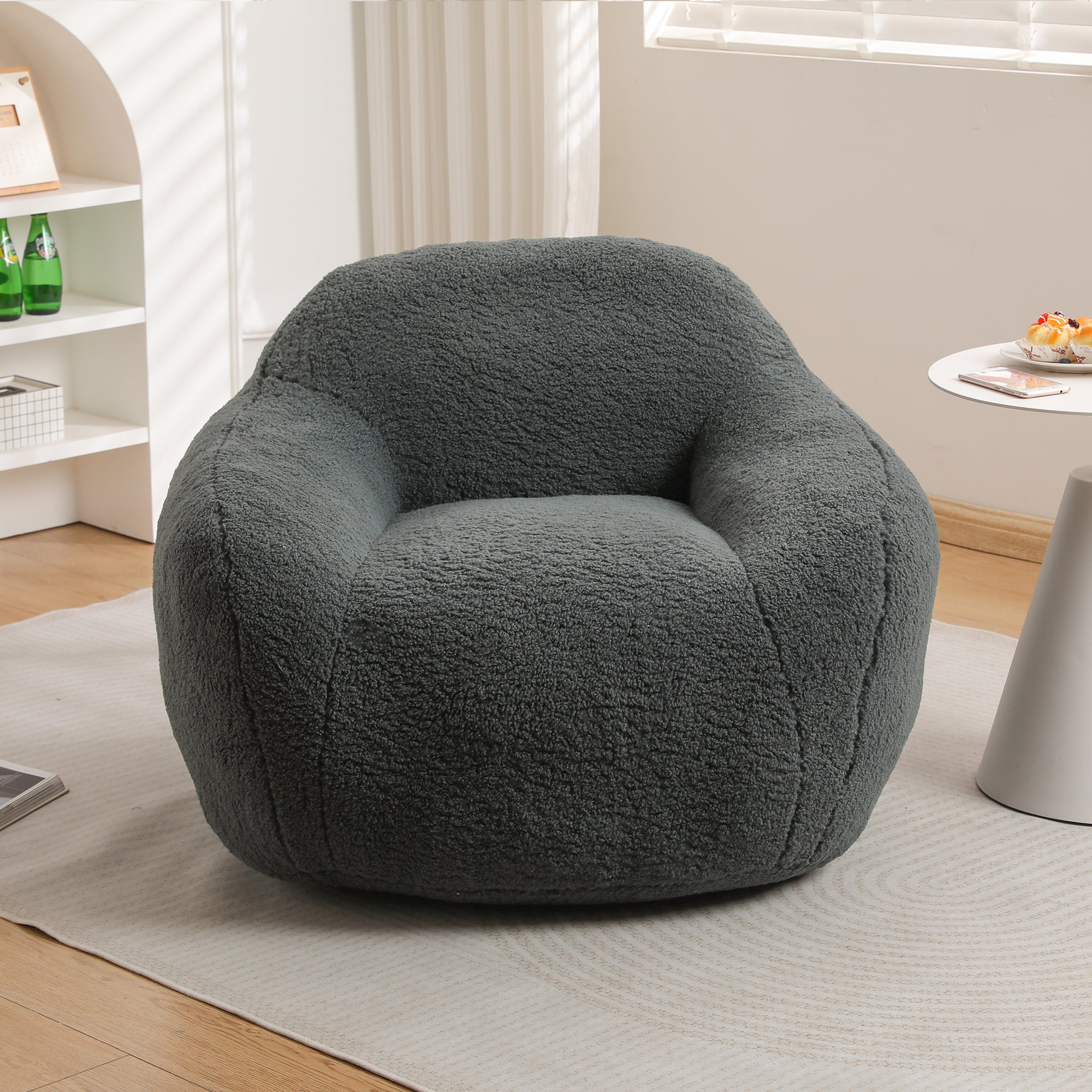 Giant Bean Bag Chair with Memory Foam-American Furniture Outlet