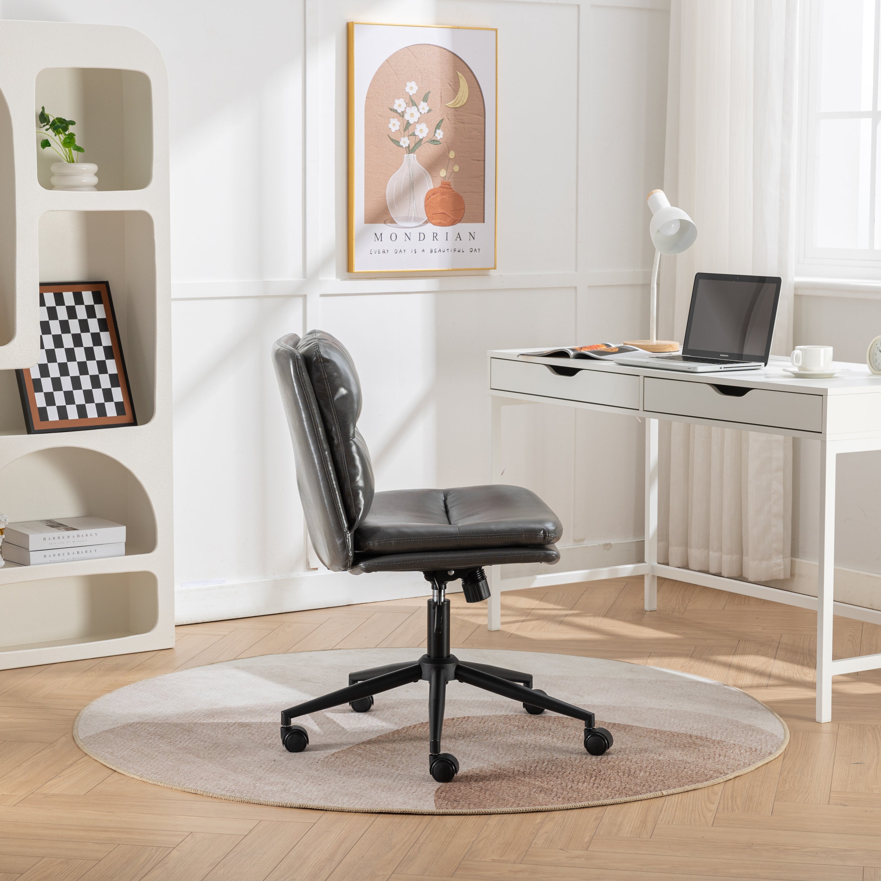 Gray Office Chair-American Furniture Outlet