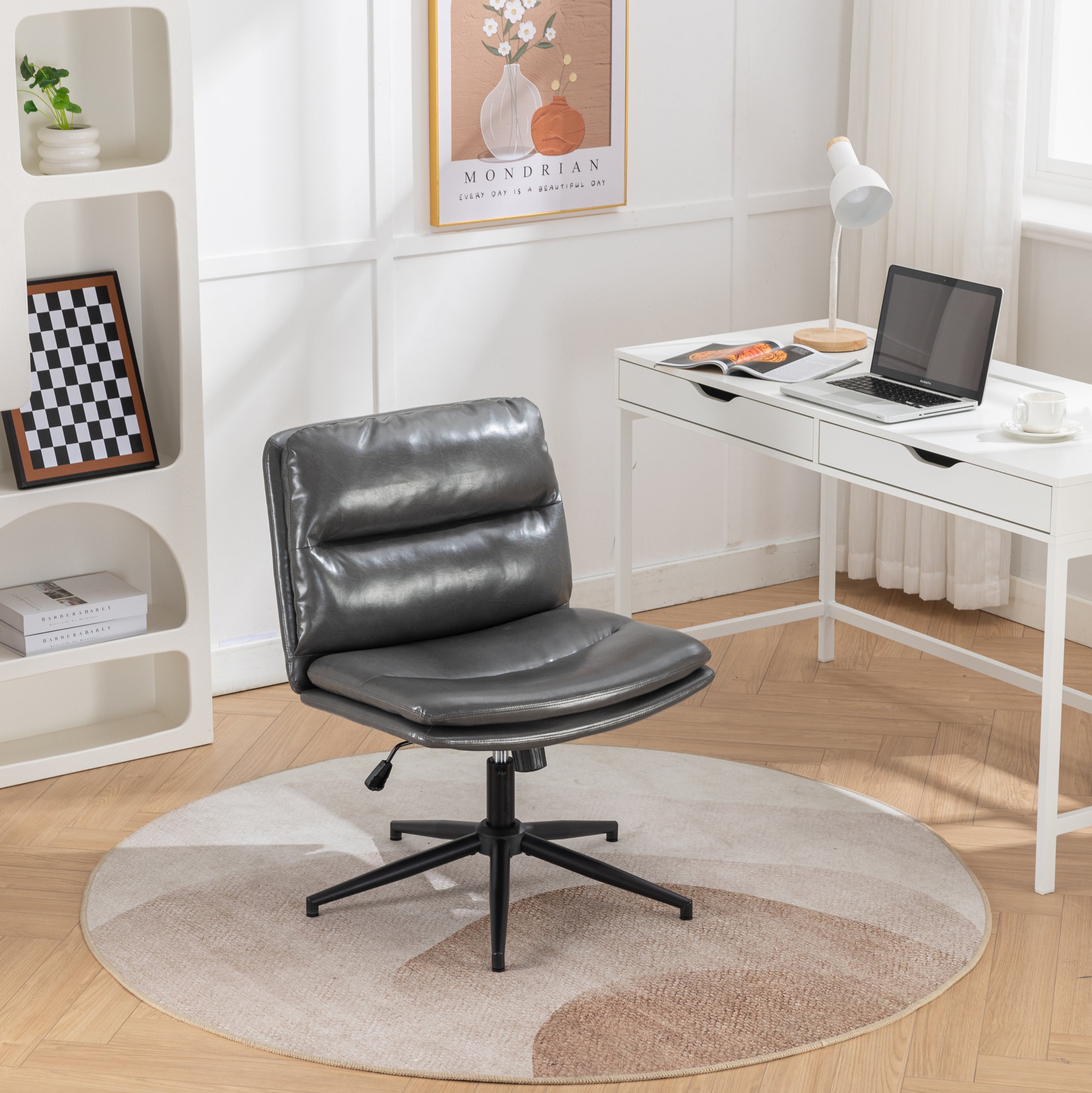 Gray Office Chair-American Furniture Outlet