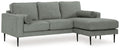 Hazela - Charcoal - Sectional Sofa-Signature Design by Ashley®-American Furniture Outlet